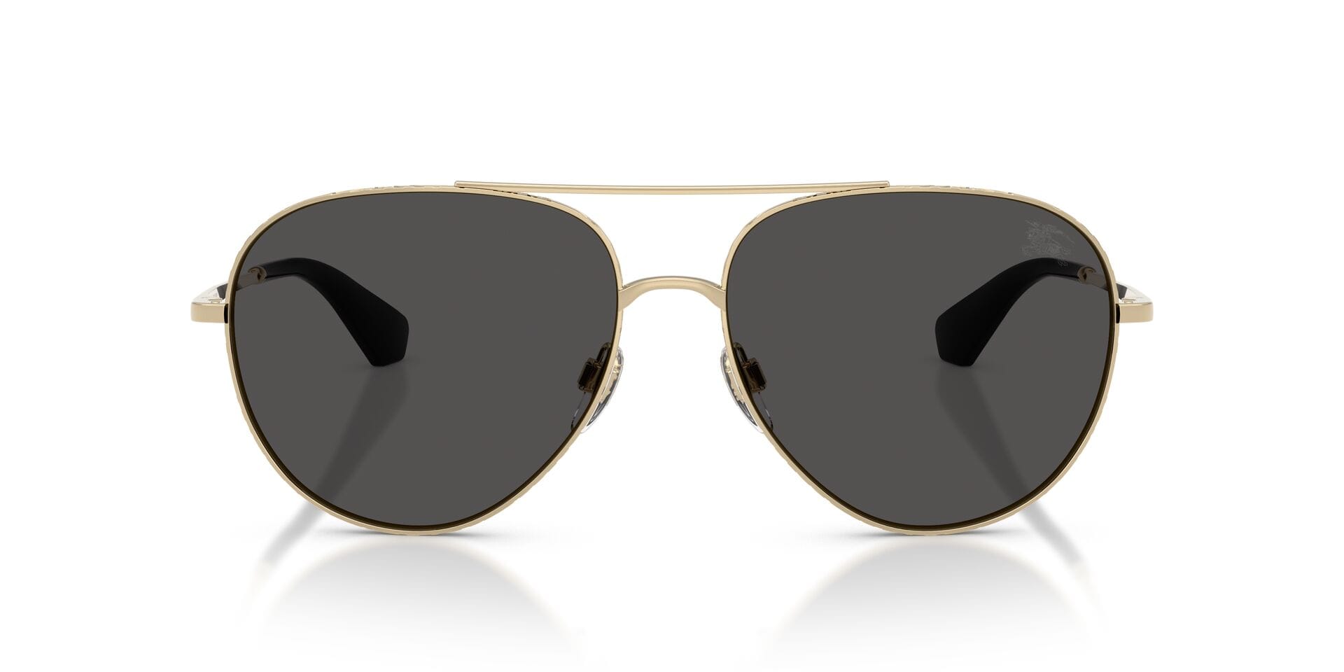 Burberry 0BE3172 Sunglass Light Gold Female Shell Metal Sunglass — Light Gold frame — view 4