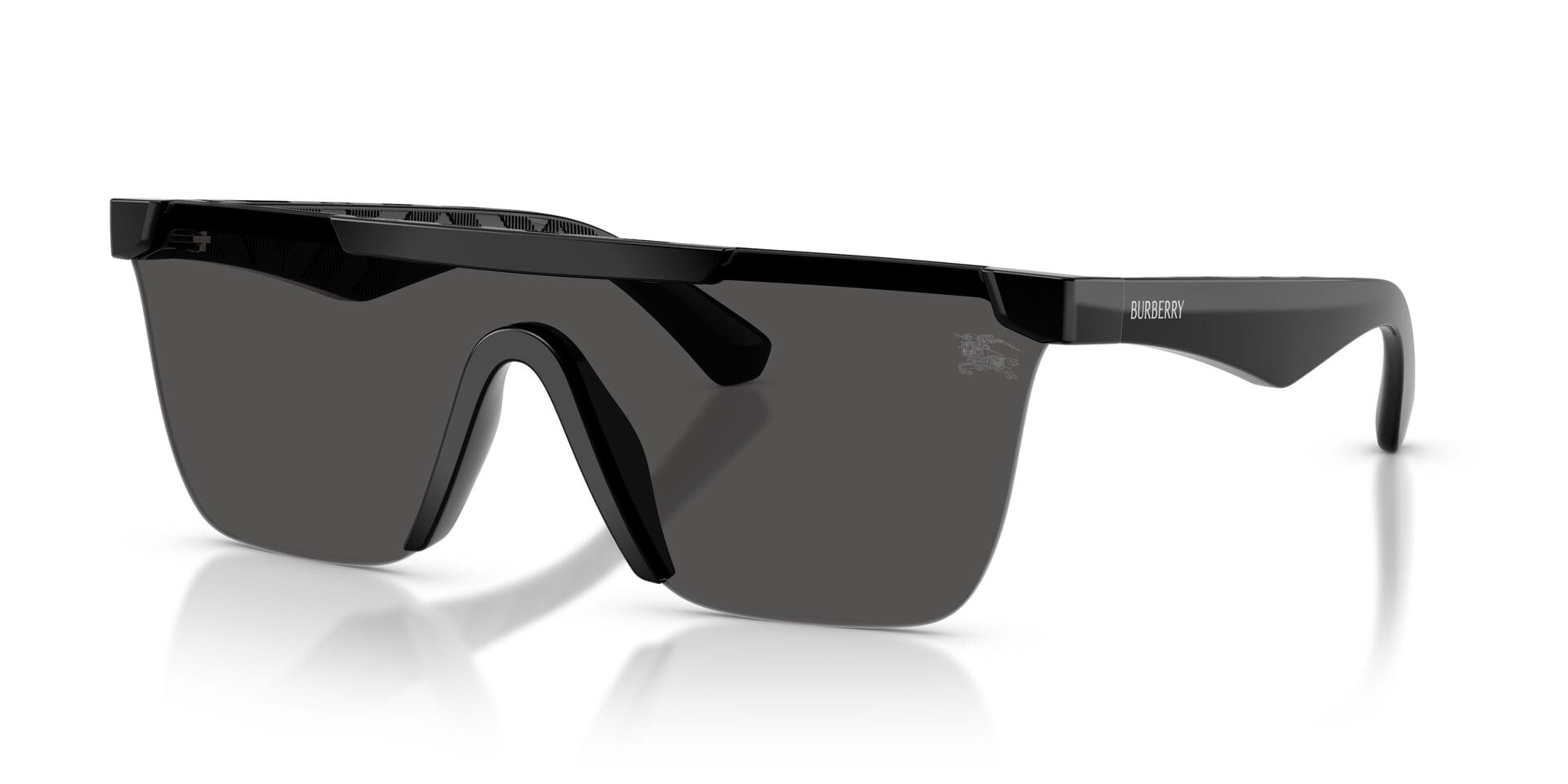 Burberry 0BE4480D Sunglass Black Unisex RimLess Shell Sunglass — view 1