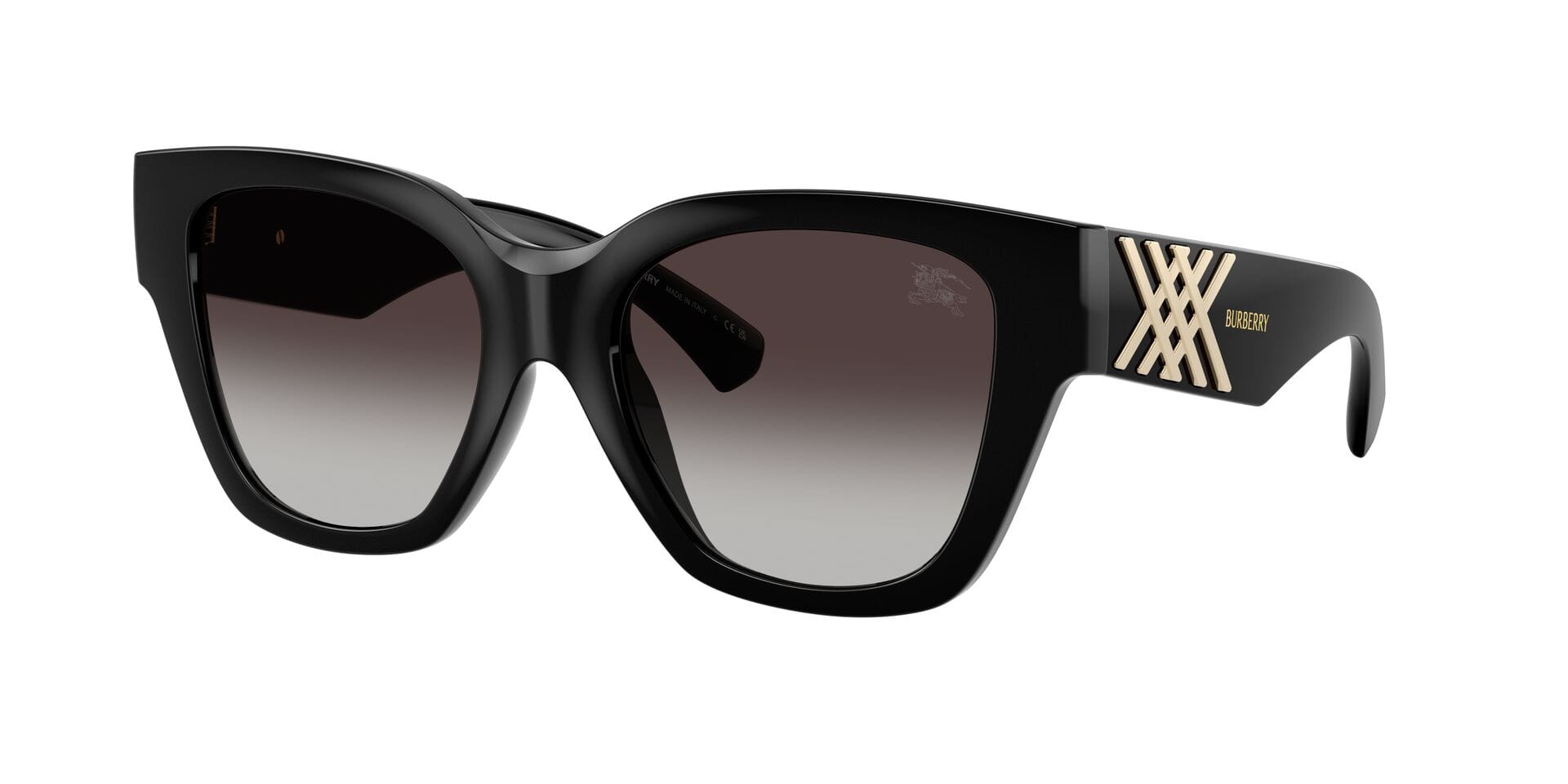 Burberry 0BE4489U Sunglass Black Female Shell Shell Sunglass — Black frame — view 3