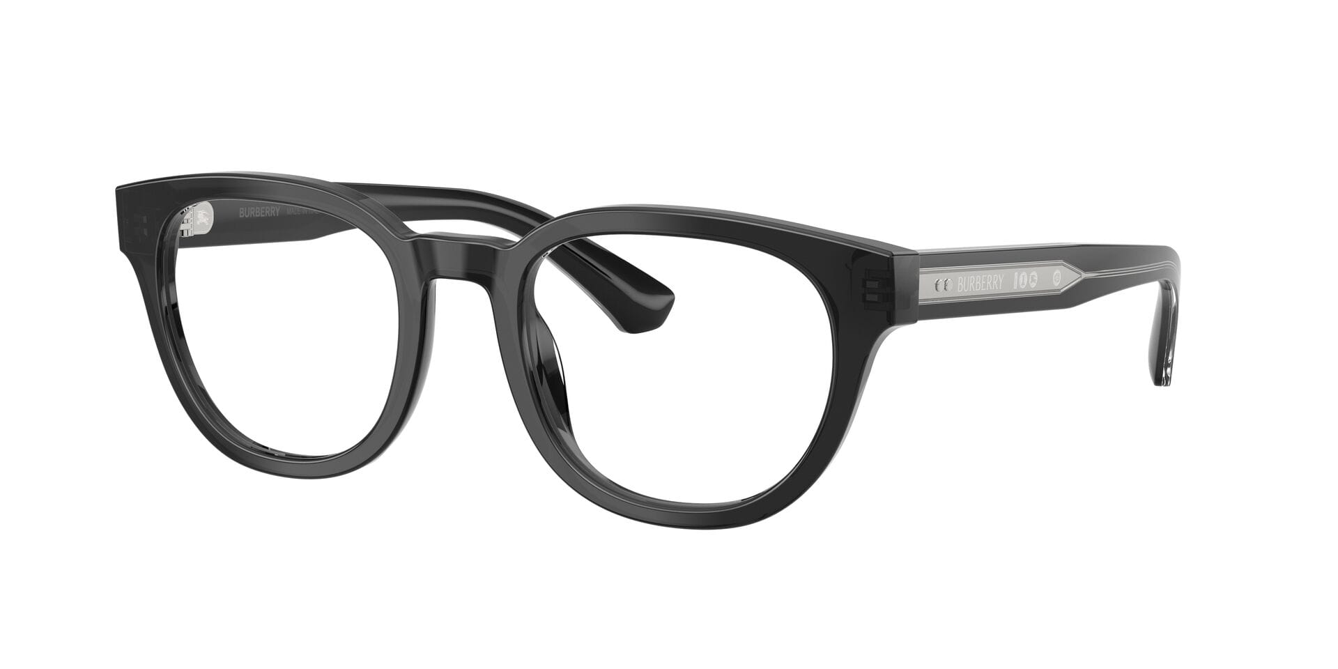 Burberry 0BE2454 Frame Transparent Grey Male Shell Shell Frame — Transparent Grey frame — view 3