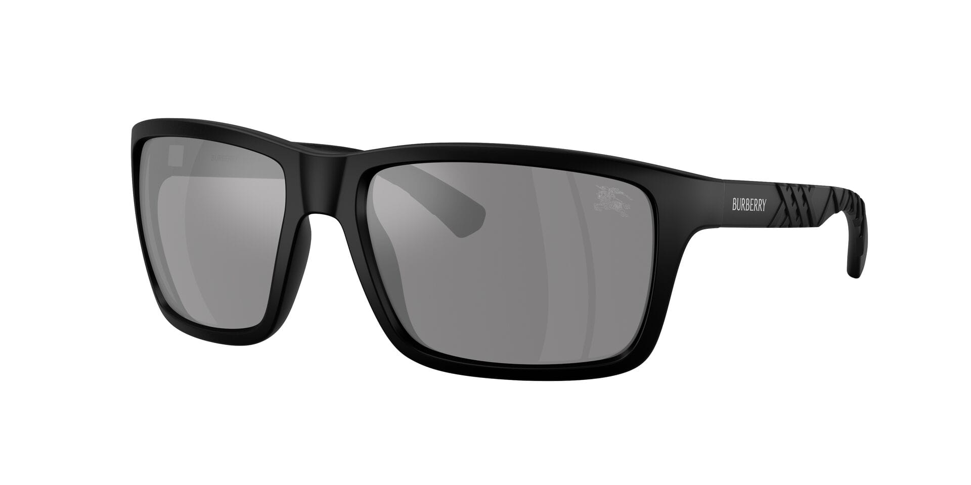 Burberry B 4483 3464/6G 3N Sunglass — Matt Black frame — view 3