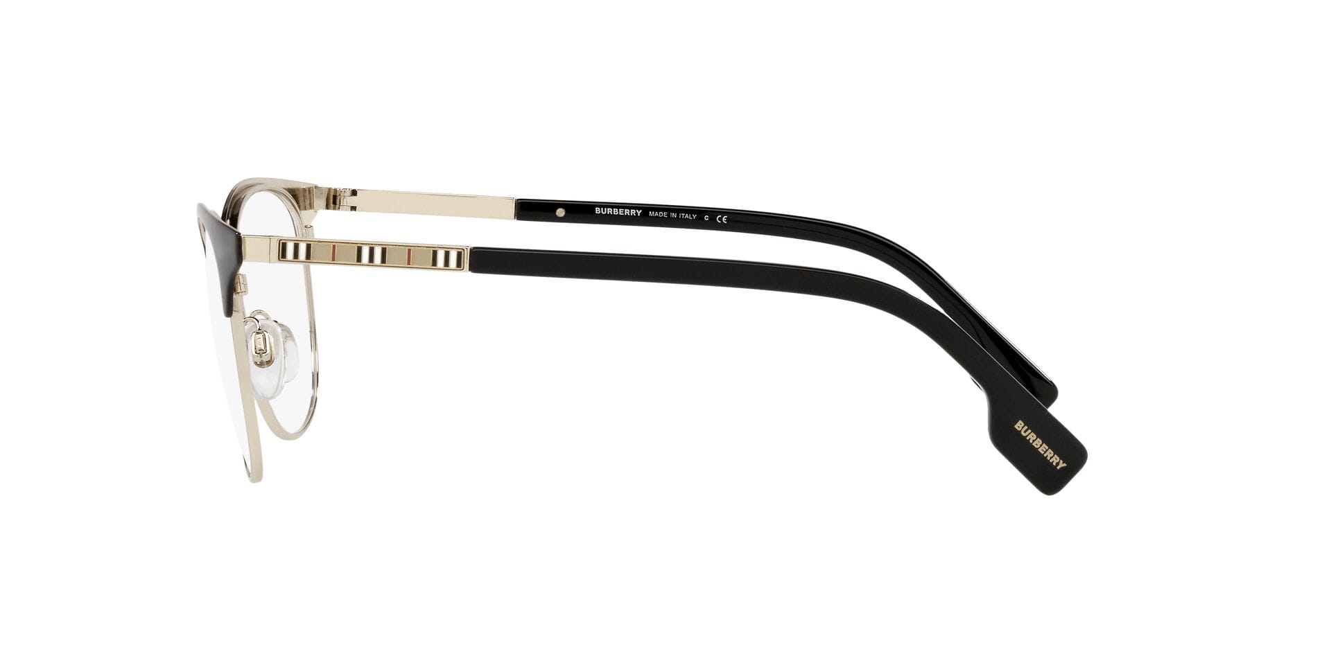 Burberry BE1355 Frame Light Gold Female Full Metal with Shel Frame — view 9