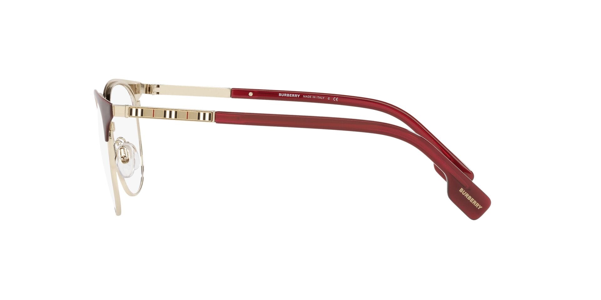 Burberry 0BE1355 Frame Light Gold Female Full Metal Frame — Light Gold frame — view 7