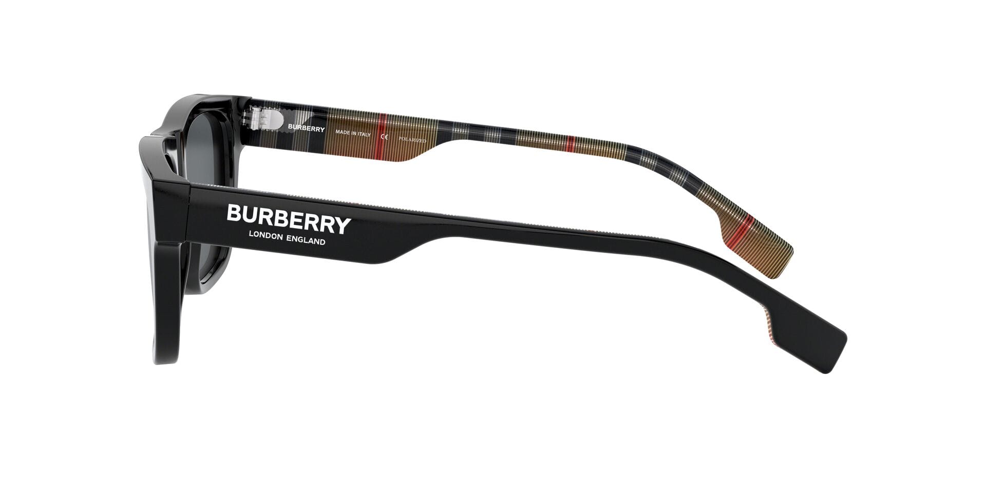 Burberry BE4293 Sunglass Black Male Full Shell Sunglass — Black frame — view 7