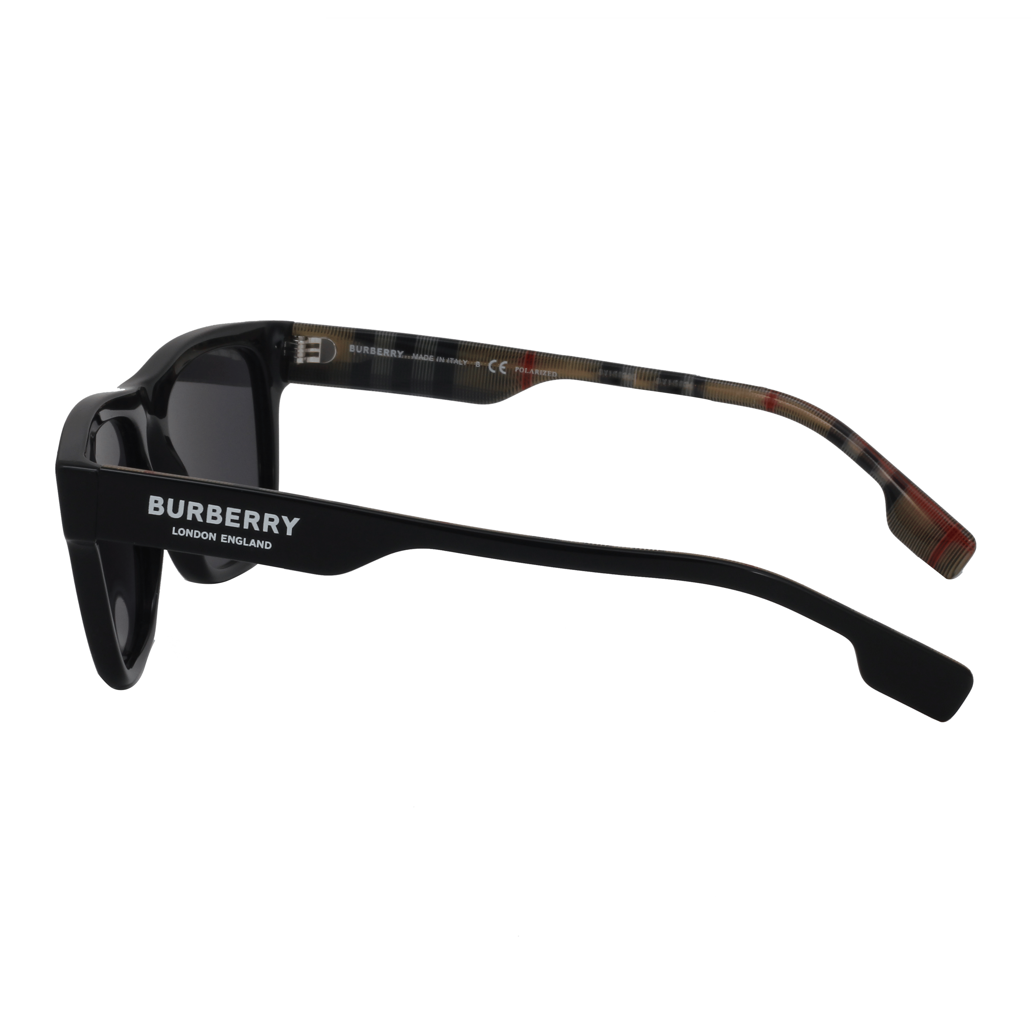 Burberry BE4293 Sunglass Black Male Full Shell Sunglass — Black frame — view 16