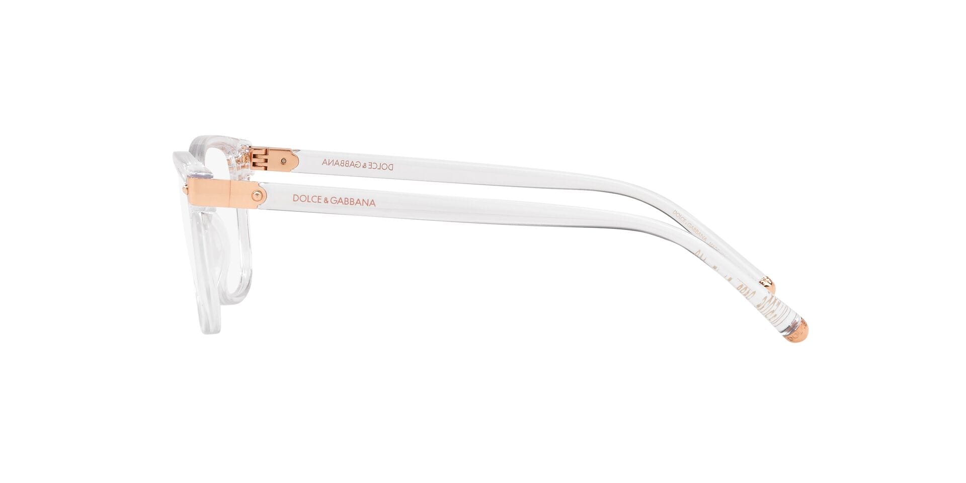 Dolce & Gabbana 0DG5036 Frame Transparent Female Full Shell Frame — Transparent frame — view 9