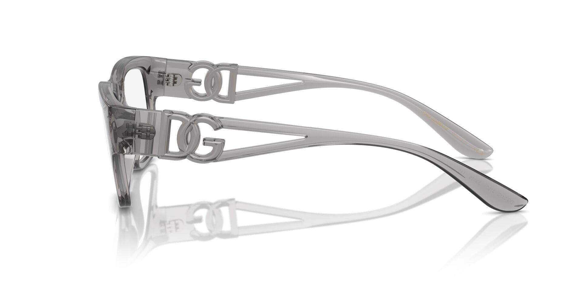 Dolce & Gabbana FR Dolce & Gabbana 0DG5110 Frame Transparent Grey Female Shell Frame — view 7