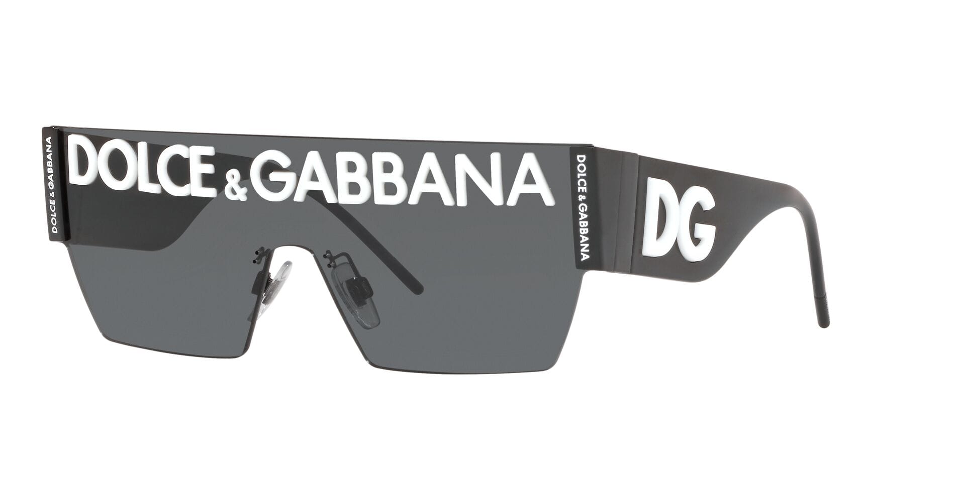 Dolce & Gabbana 0DG2233 Sunglass Black Male RimLess Shell — Black frame