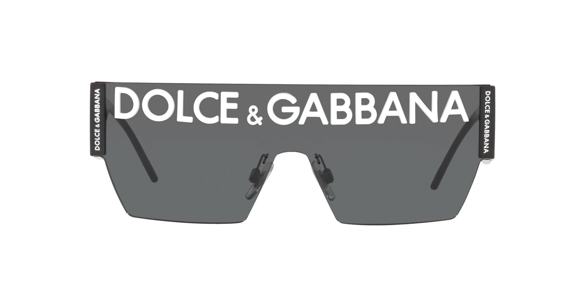 Dolce & Gabbana 0DG2233 Sunglass Black Male RimLess Shell Sunglass — Black frame — view 4