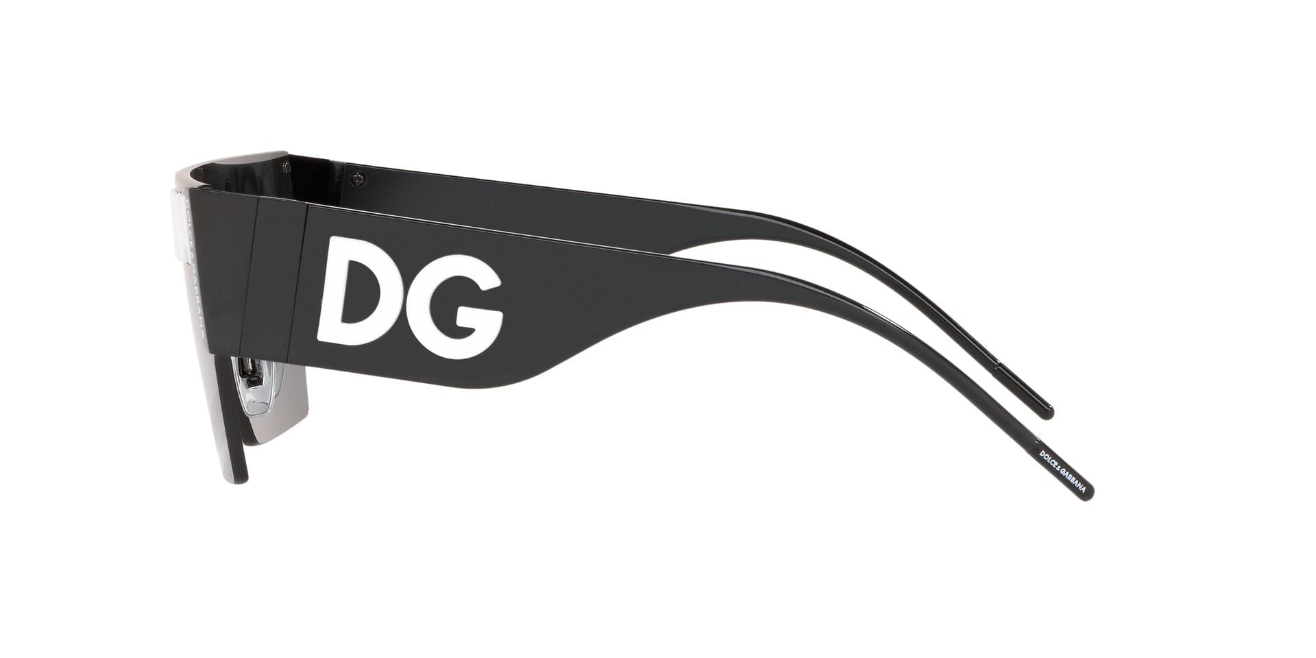 Dolce & Gabbana 0DG2233 Sunglass Black Male RimLess Shell Sunglass — Black frame — view 9