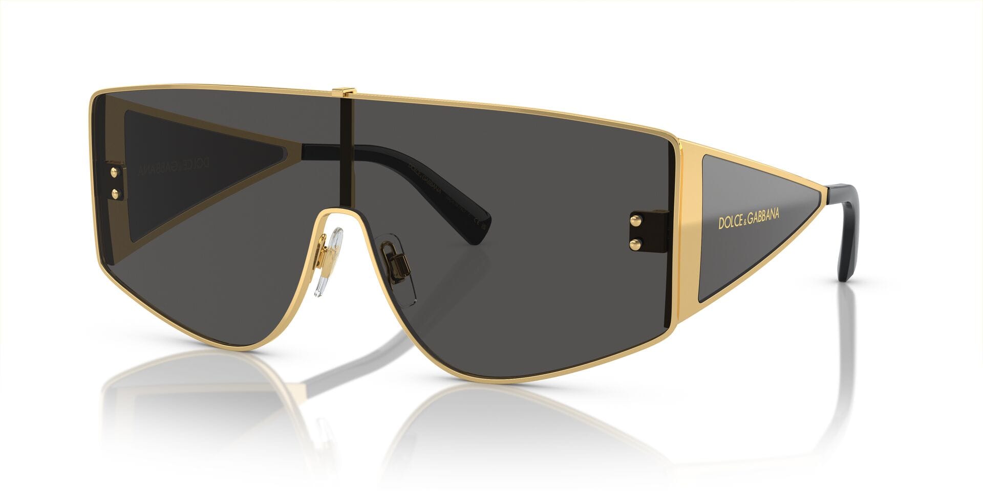 Dolce & Gabbana DG 2305 Sunglass Gold Male Full Metal with S — Gold frame