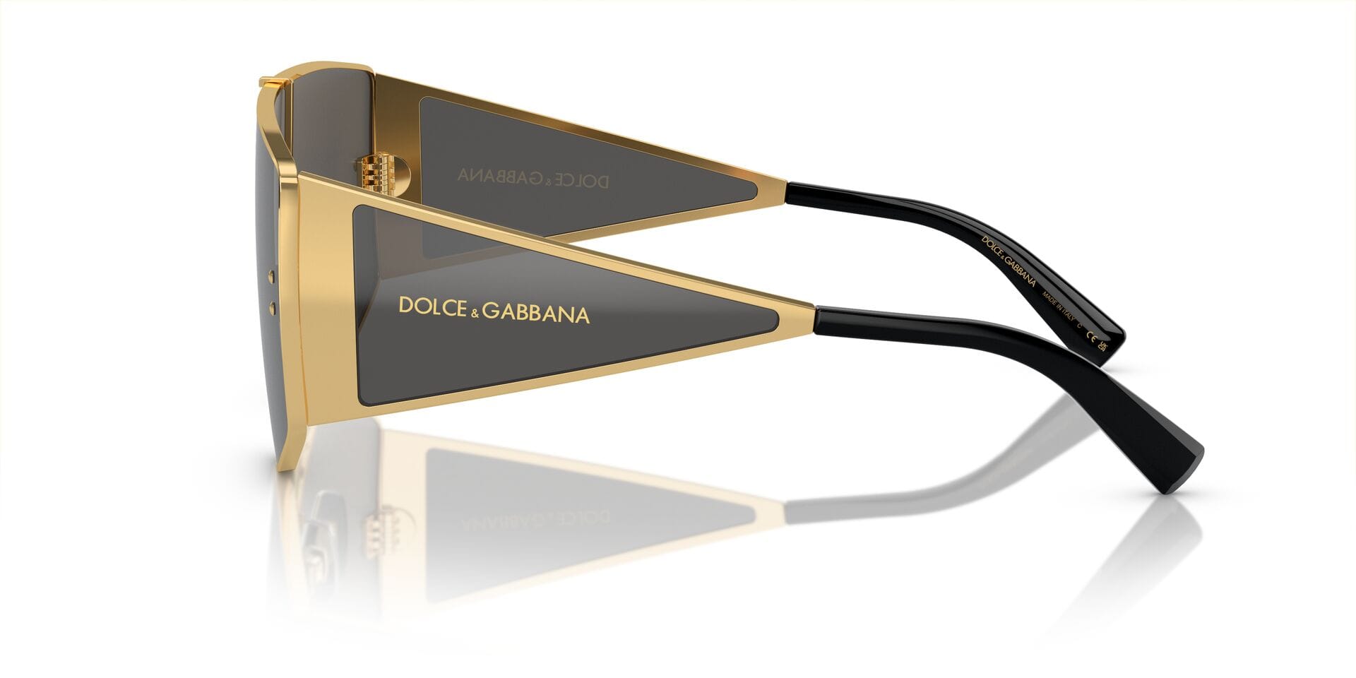 Dolce & Gabbana DG 2305 Sunglass Gold Male Full Metal with S Sunglass — Gold frame — view 7