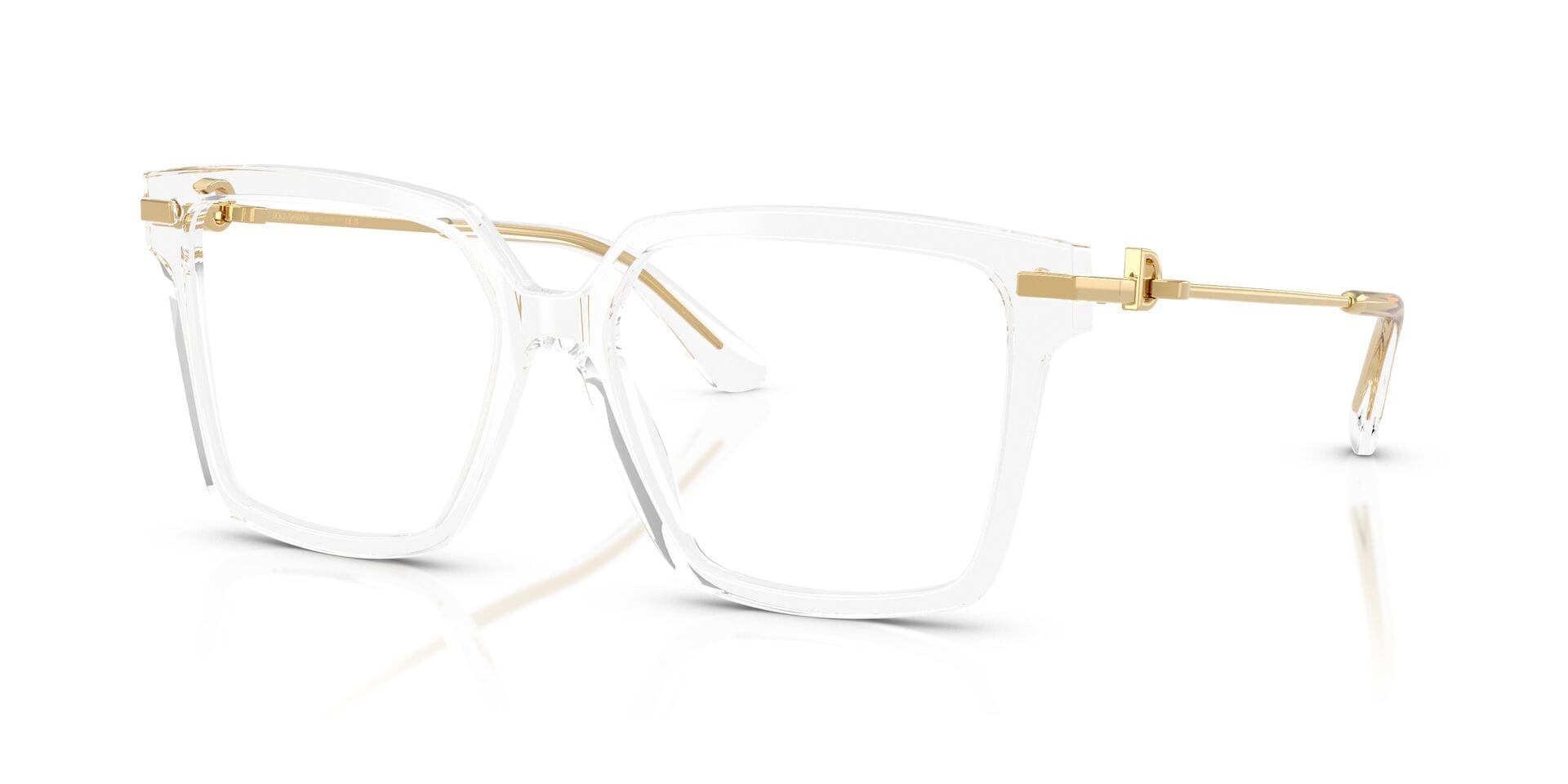 Dolce & Gabbana 0DG3397 Frame Transparent Female Full Shell Frame — Transparent frame — view 1