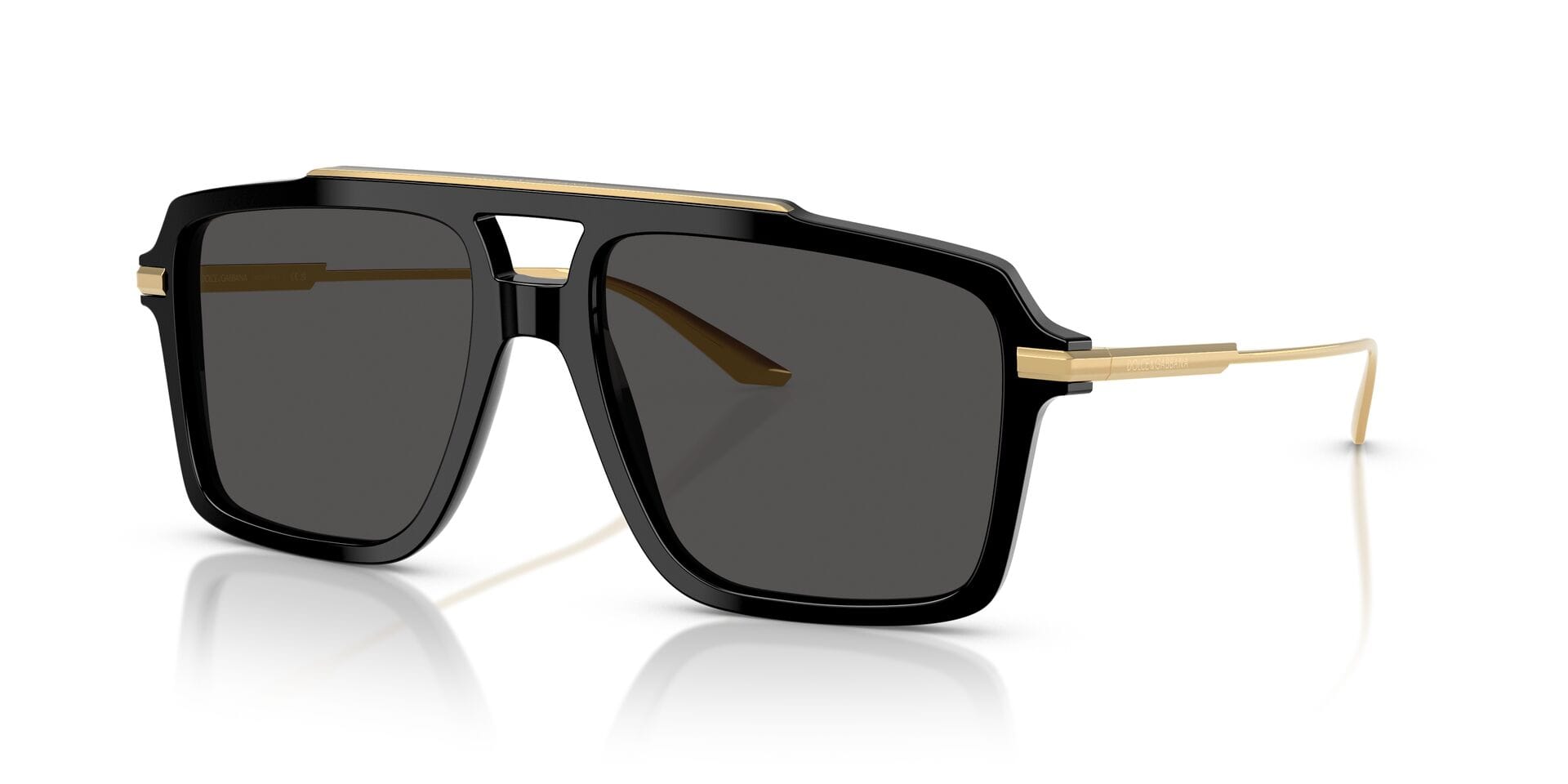 Dolce & Gabbana 0DG4477 Sunglass Black Male Full Metal Sunglass — Black frame — view 1
