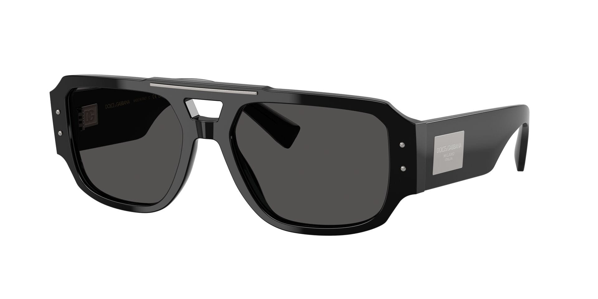 Dolce & Gabbana 0DG4482 Sunglass Black Male Full Shell Sunglass — Black frame — view 1