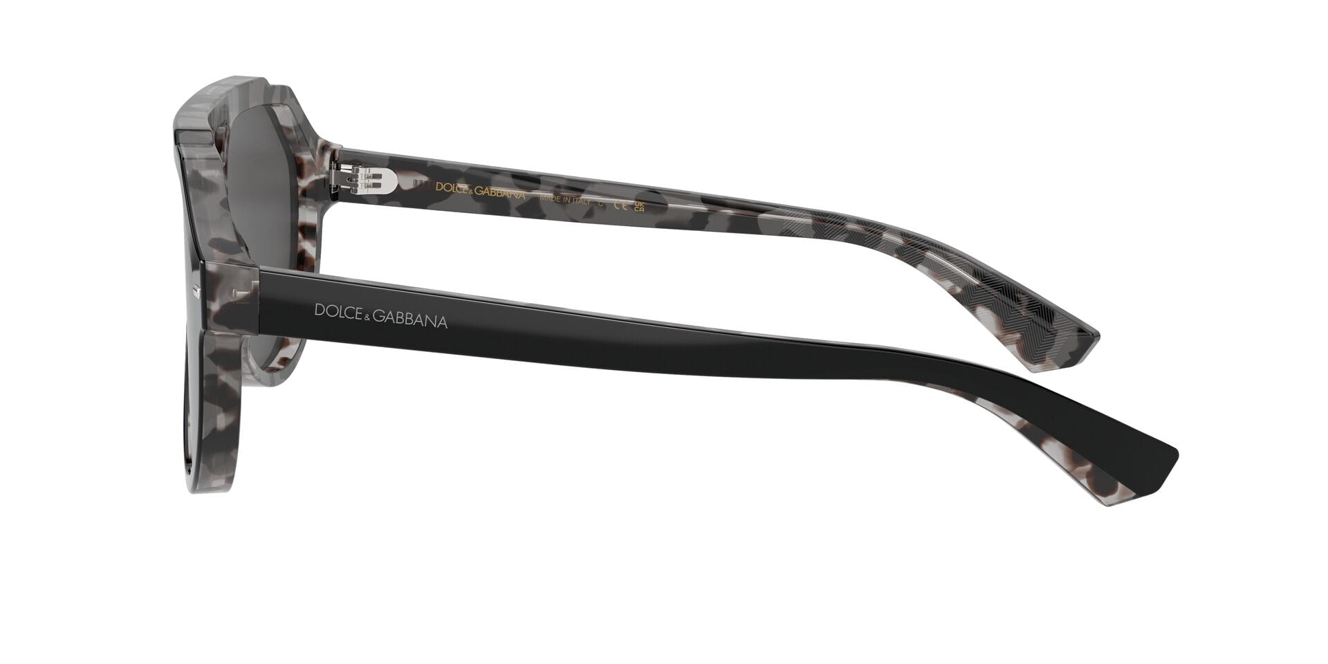 Dolce & Gabbana 0DG4452 Sunglass Black Male Full Shell Sunglass — Black frame — view 7