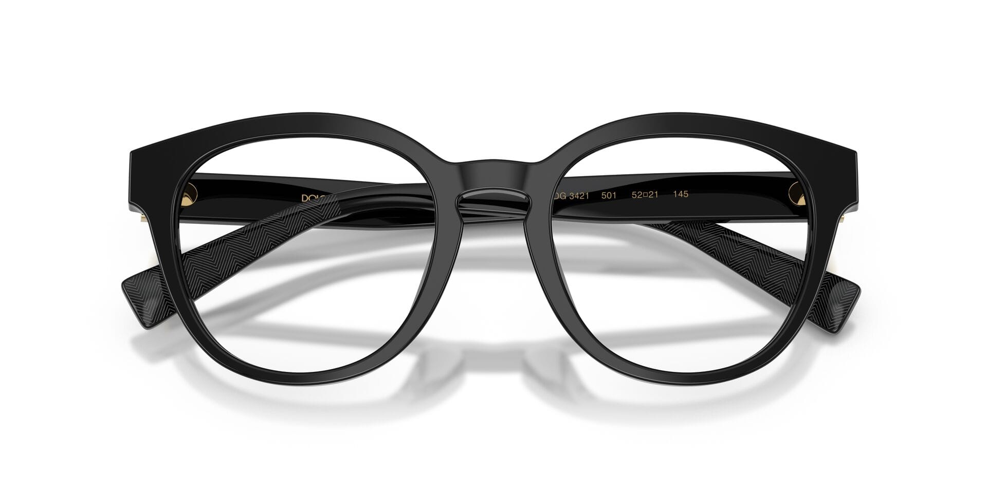Dolce & Gabbana 0DG3421 Frame Black Male Full Shell Frame — Black frame — view 21