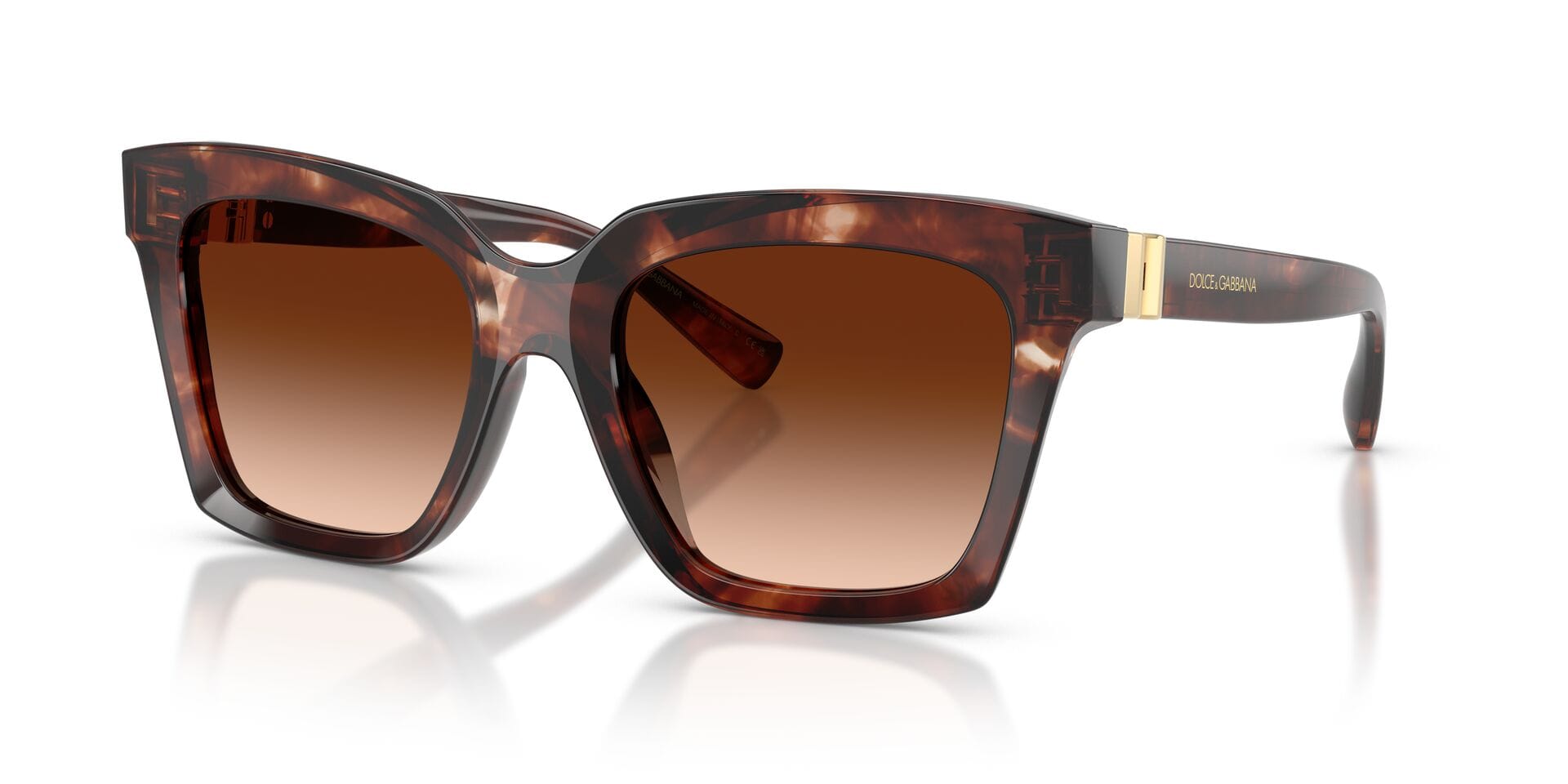 Dolce & Gabbana 0DG4498 Sunglass Havana Female Full Shell Sunglass — Havana frame — view 1