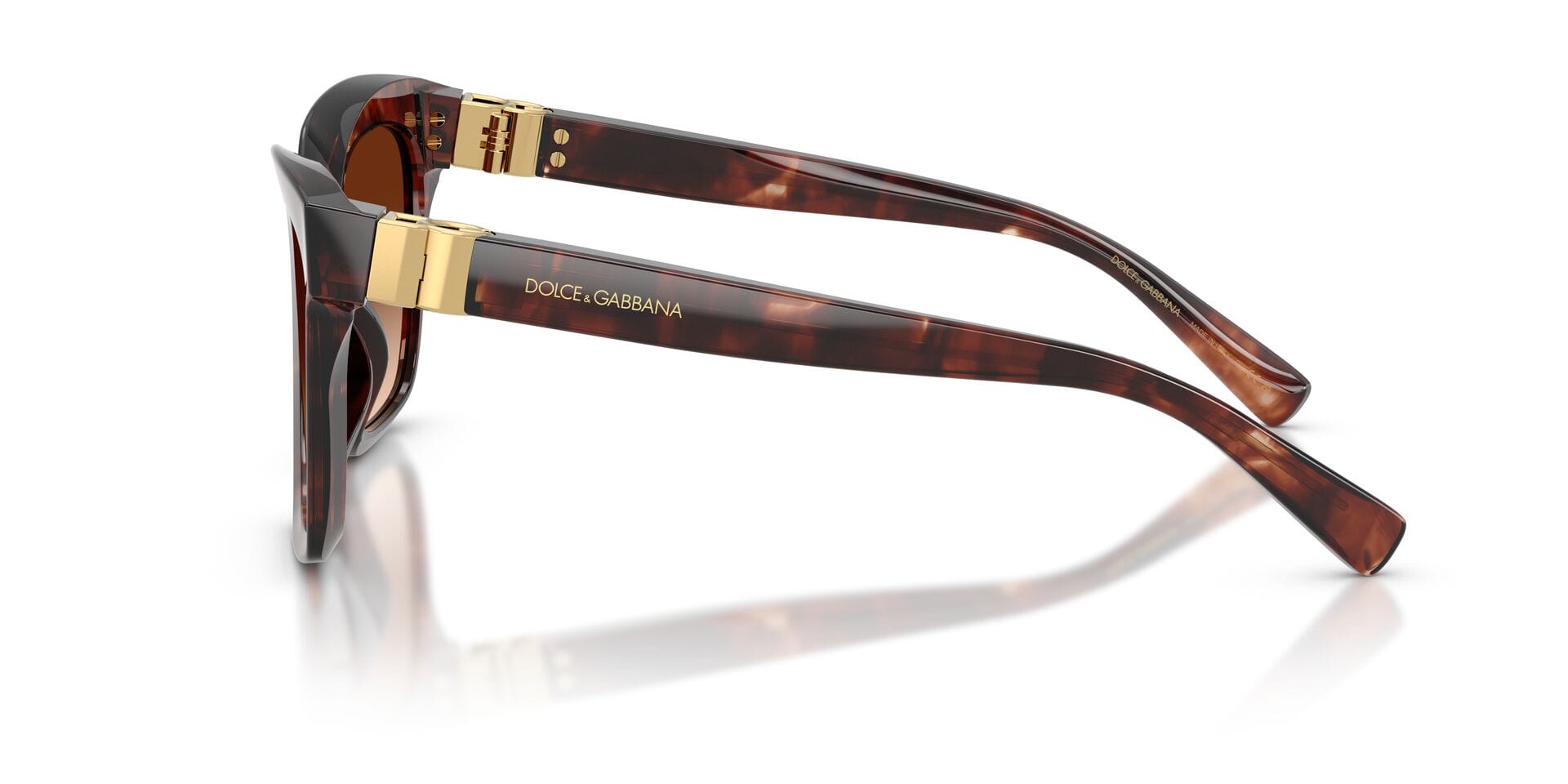 Dolce & Gabbana 0DG4498 Sunglass Havana Female Full Shell Sunglass — Havana frame — view 5