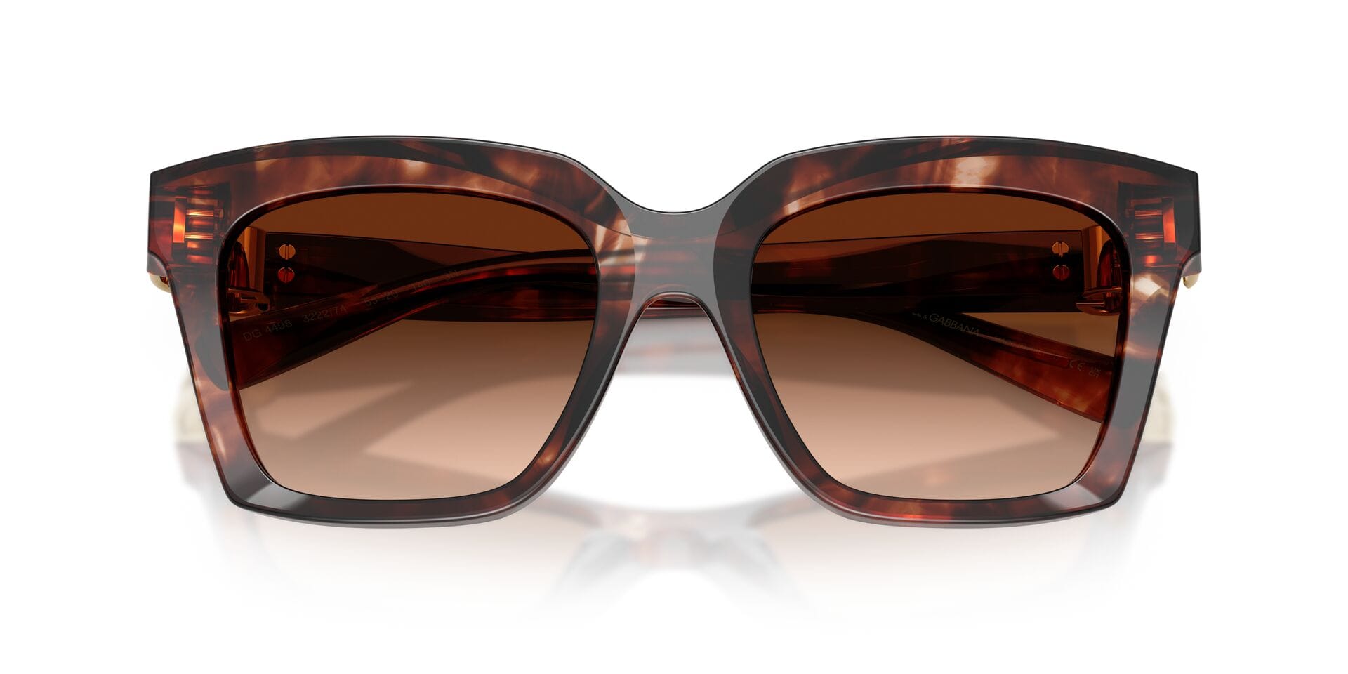 Dolce & Gabbana 0DG4498 Sunglass Havana Female Full Shell Sunglass — Havana frame — view 7