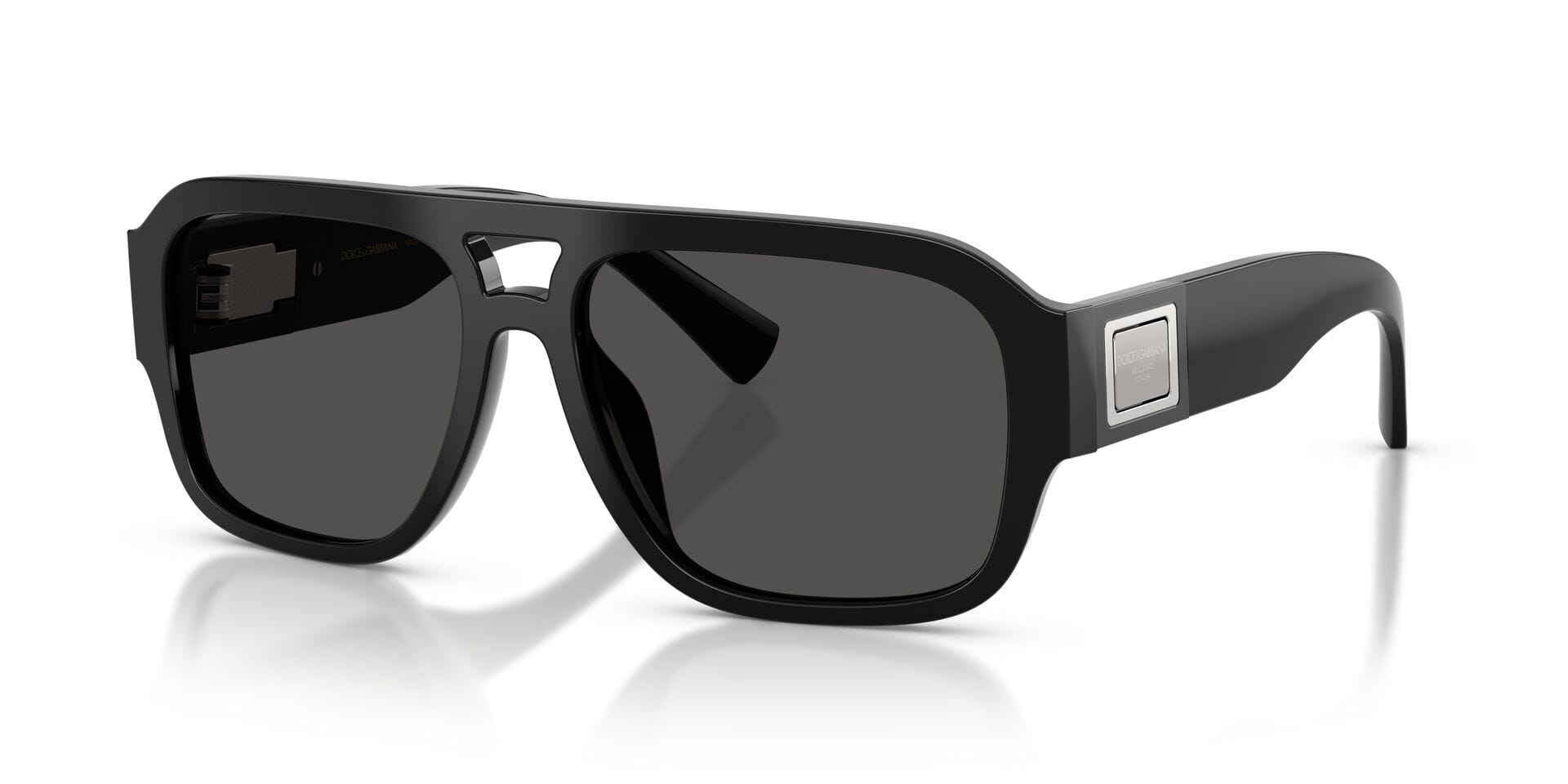Dolce & Gabbana 0DG4506 Sunglass Black Male Full Shell Sunglass — Black frame — view 4