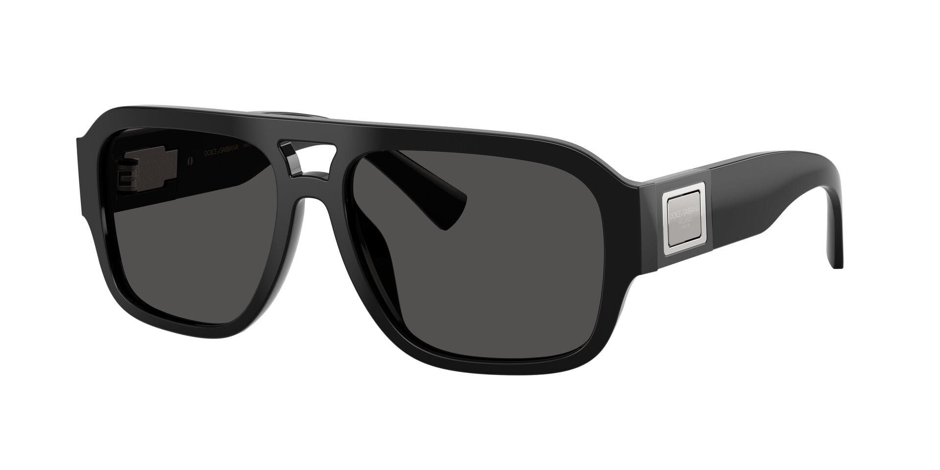 Dolce & Gabbana 0DG4506 Sunglass Black Male Full Shell Sunglass — Black frame — view 7