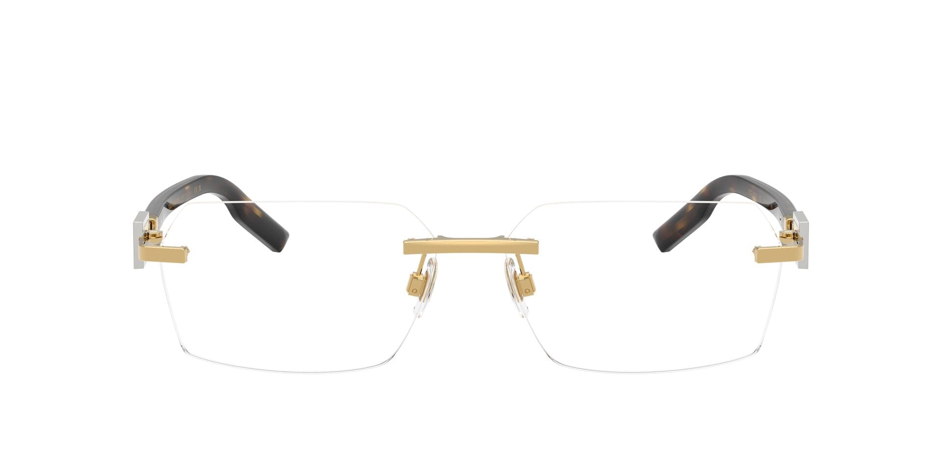 Dolce & Gabbana 0DG1361 Frame Gold Male RimLess Metal Frame — Gold frame — view 1