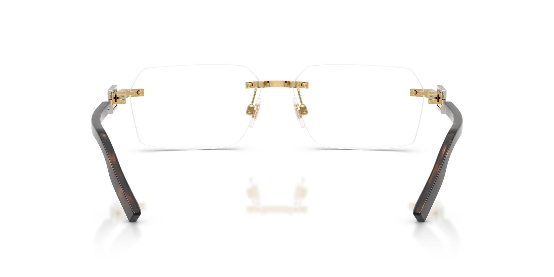 Dolce & Gabbana 0DG1361 Frame Gold Male RimLess Metal Frame — Gold frame — view 17