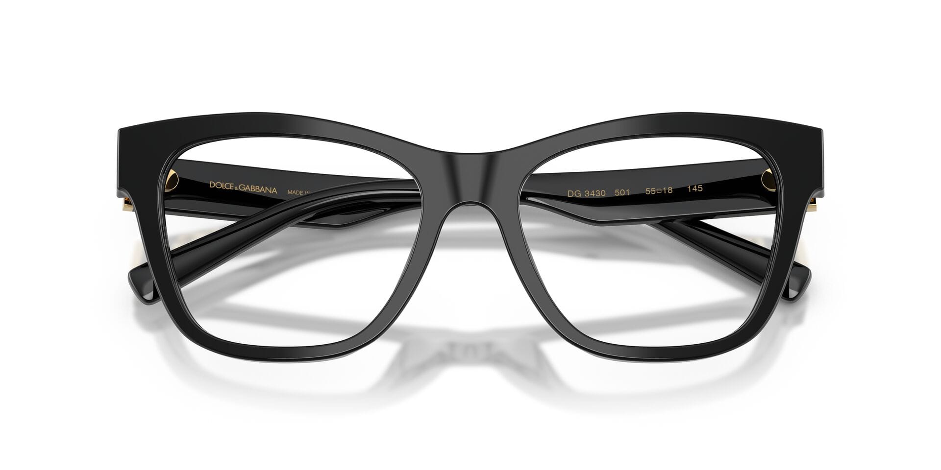 Dolce & Gabbana 0DG3430 Frame Black Female Full Shell Frame — Black frame — view 21