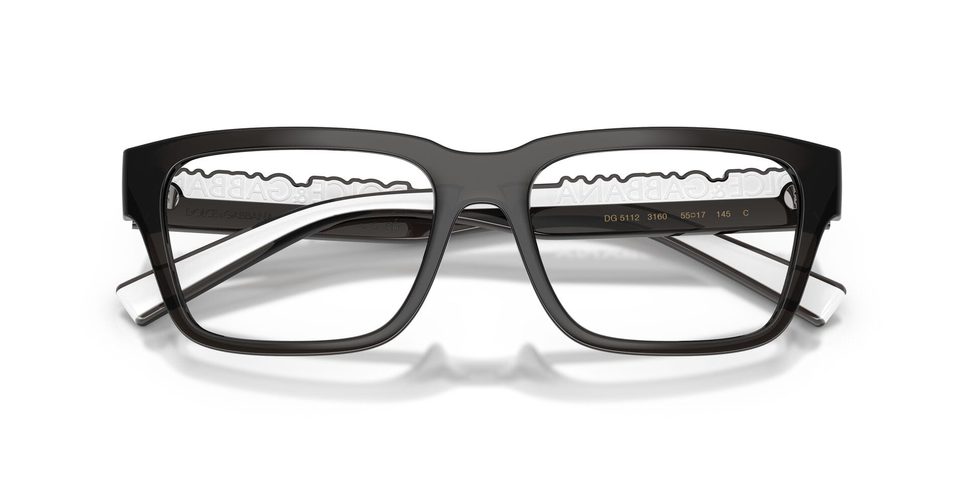 Dolce & Gabbana 0DG5112 Frame Transparent Grey Unisex Full S Frame — Transparent Grey frame — view 21