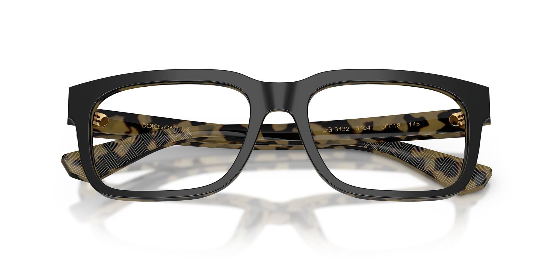 Dolce & Gabbana 0DG3432 Frame Black Male Full Shell Frame — Black frame — view 19
