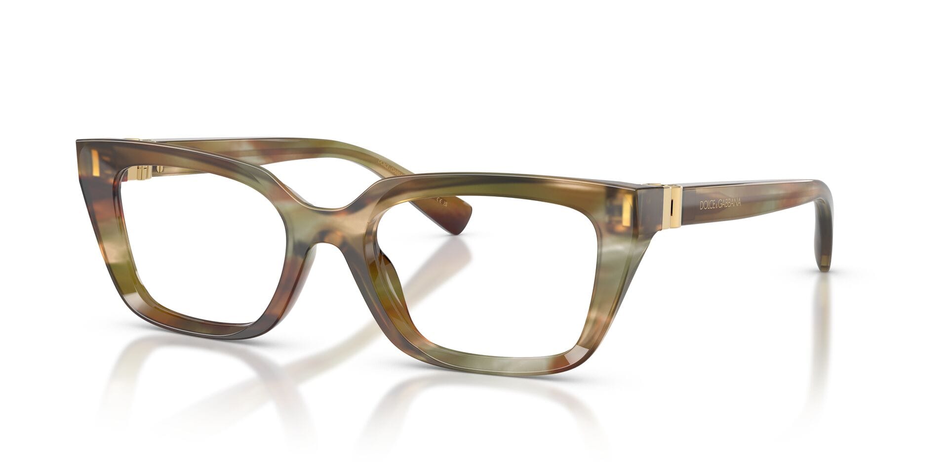 Dolce & Gabbana 0DG3436 Frame Brown Female Shell Shell Frame — Brown frame — view 1