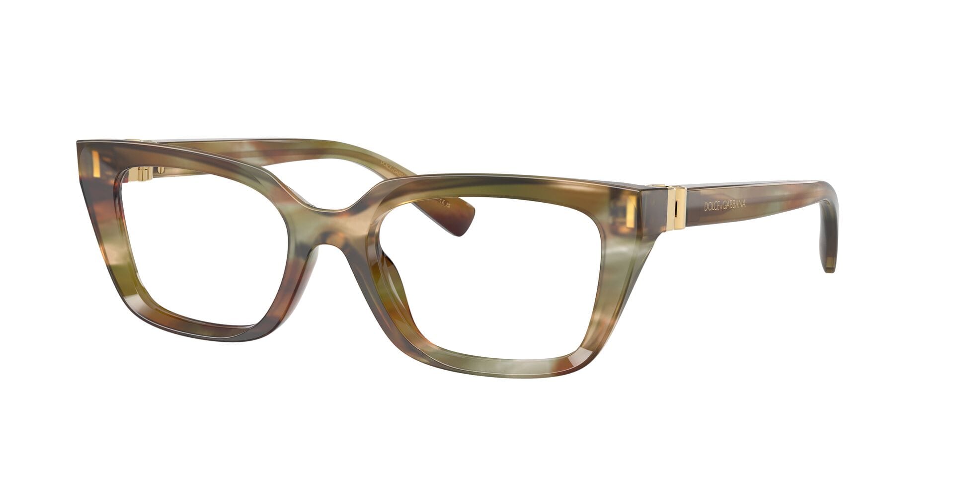 Dolce & Gabbana 0DG3436 Frame Brown Female Shell Shell Frame — Brown frame — view 3