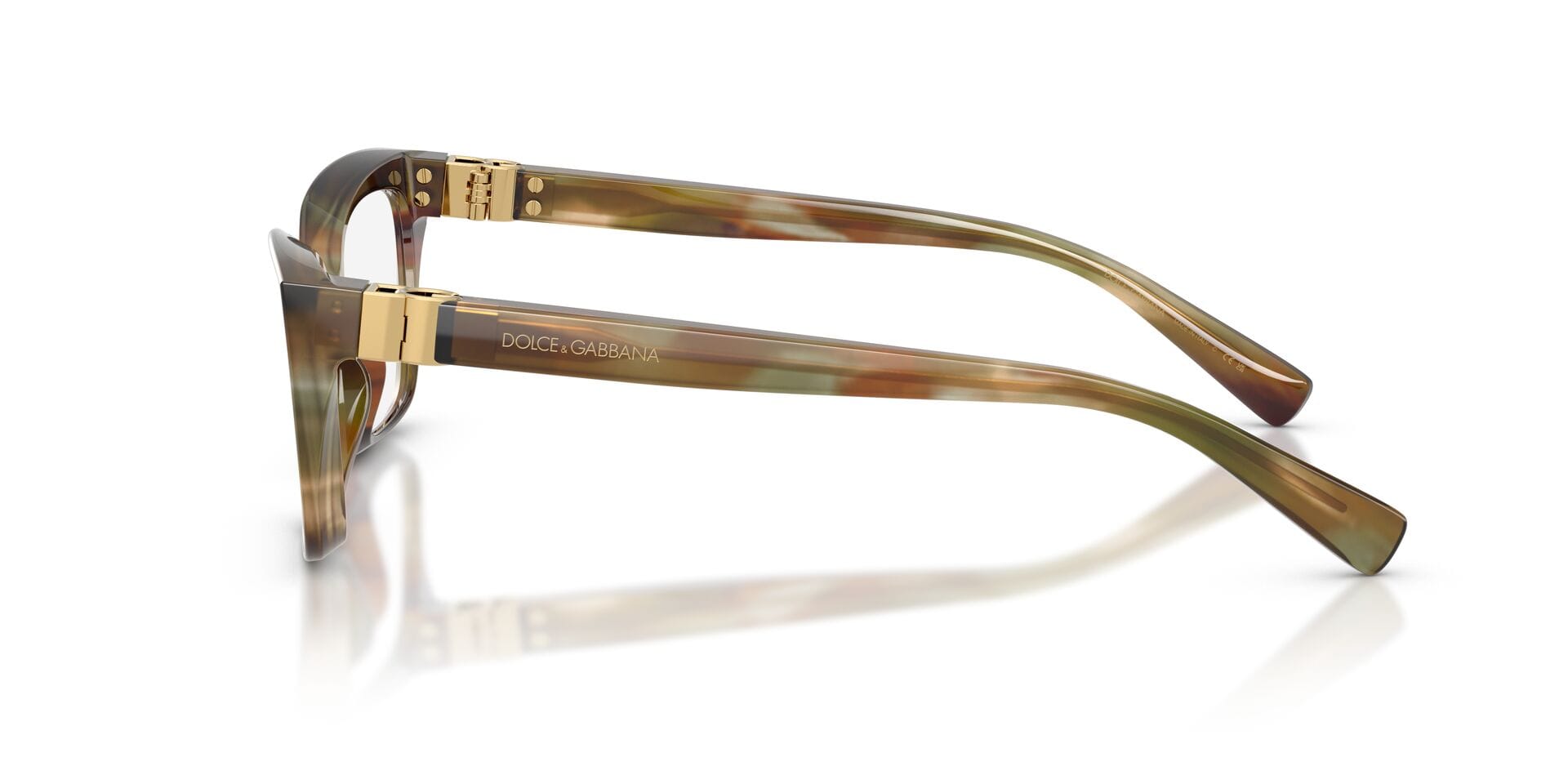 Dolce & Gabbana 0DG3436 Frame Brown Female Shell Shell Frame — Brown frame — view 5