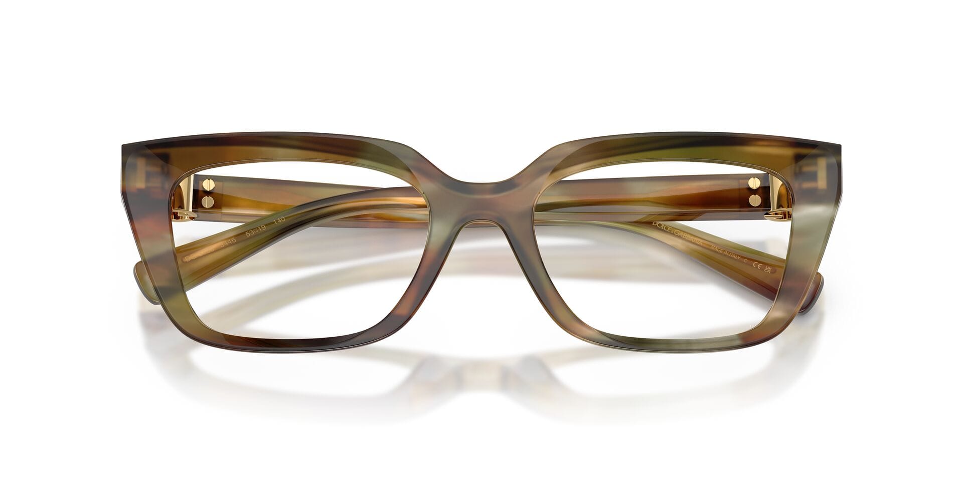 Dolce & Gabbana 0DG3436 Frame Brown Female Shell Shell Frame — Brown frame — view 7