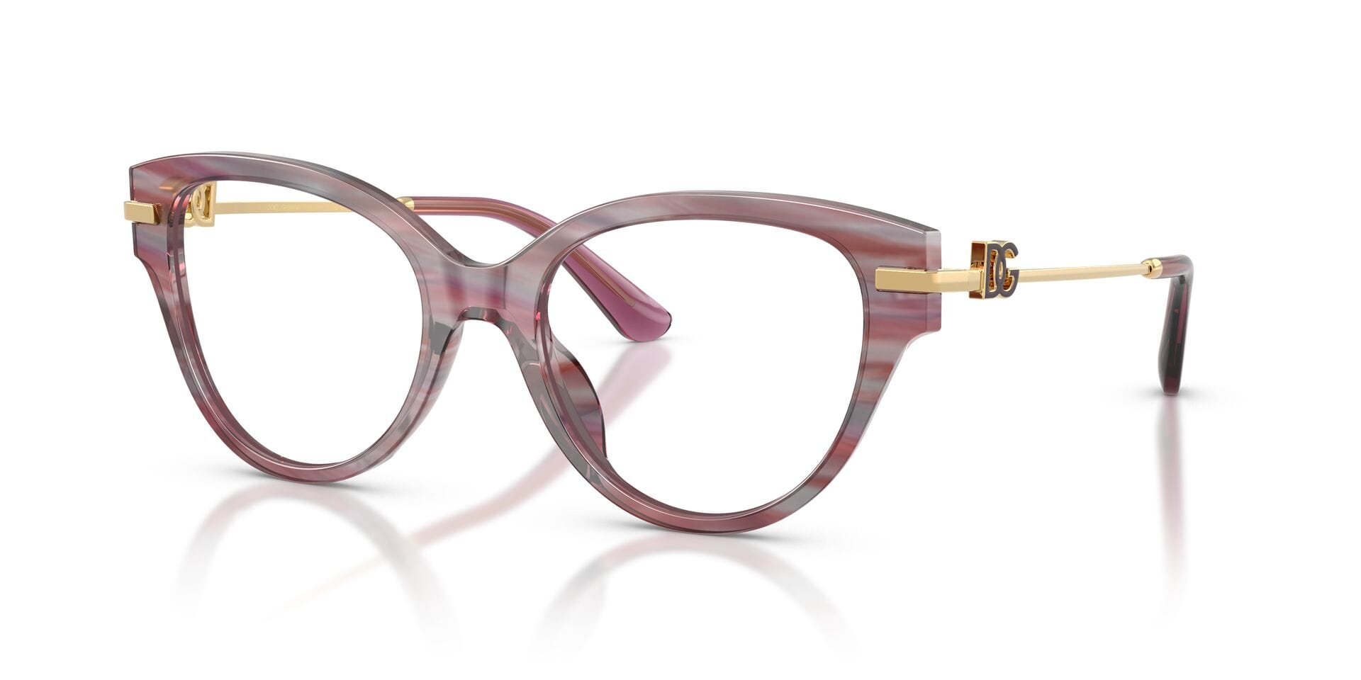 Dolce & Gabbana 0DG3438 Frame Violet Female Shell Metal Frame — Violet frame — view 1
