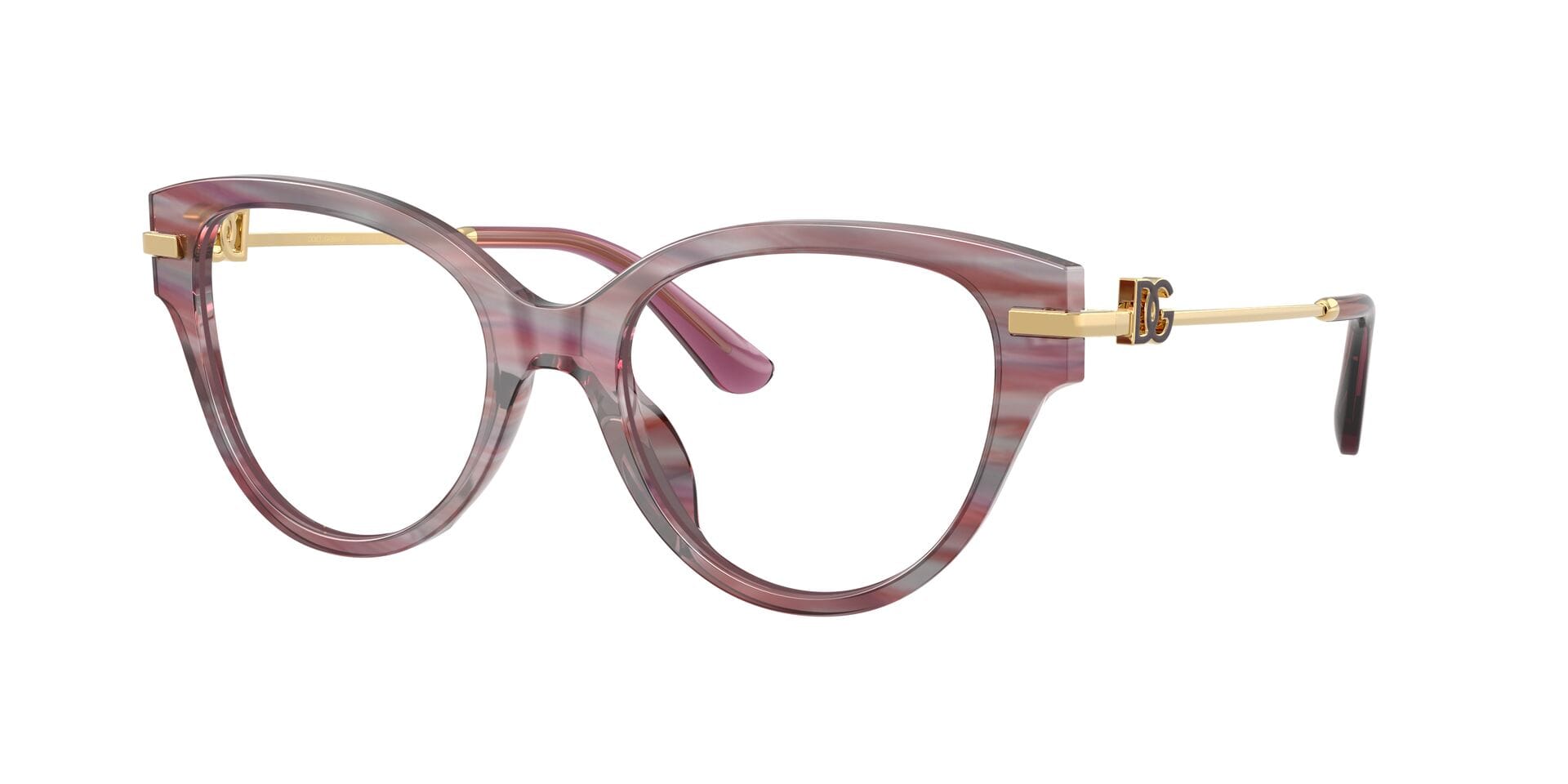 Dolce & Gabbana 0DG3438 Frame Violet Female Shell Metal Frame — Violet frame — view 3