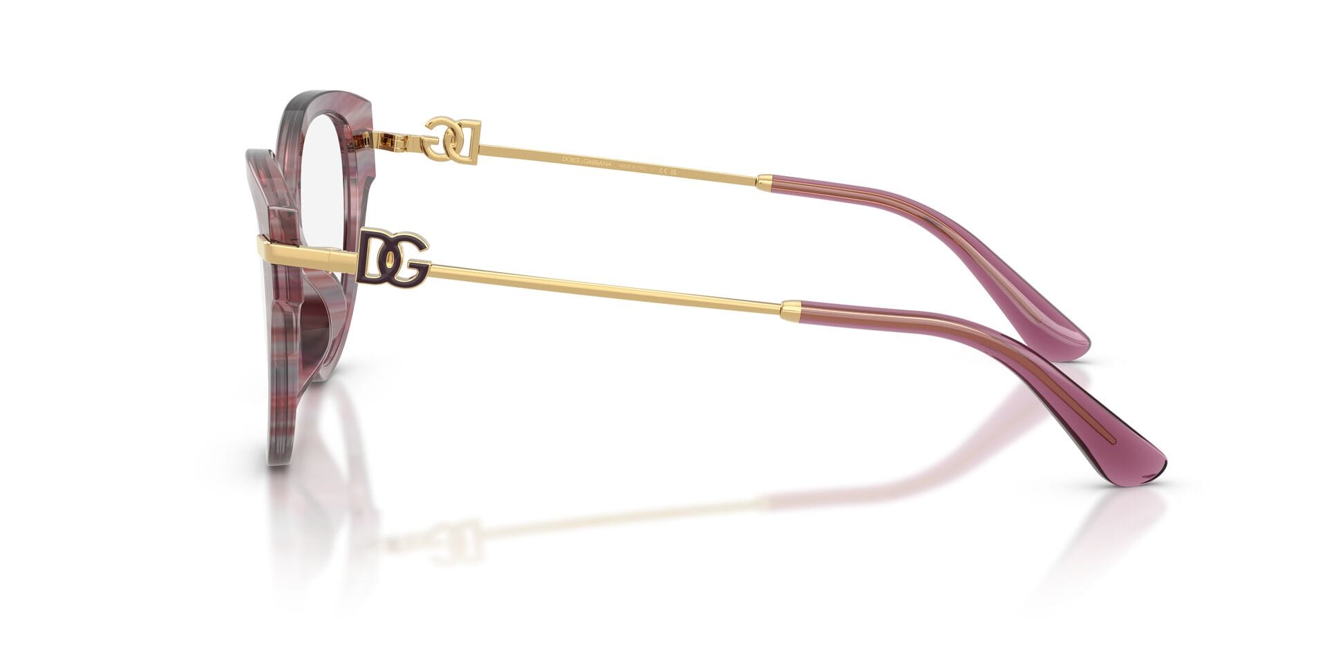 Dolce & Gabbana 0DG3438 Frame Violet Female Shell Metal Frame — Violet frame — view 5
