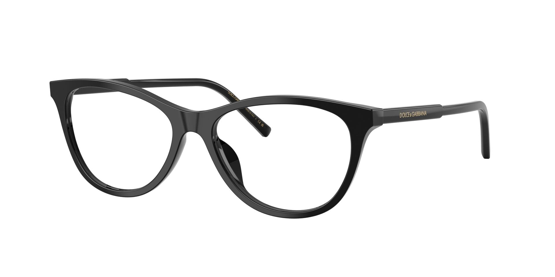 Dolce & Gabbana 0DG3443 Frame Black Female Shell Shell Frame — Black frame — view 3