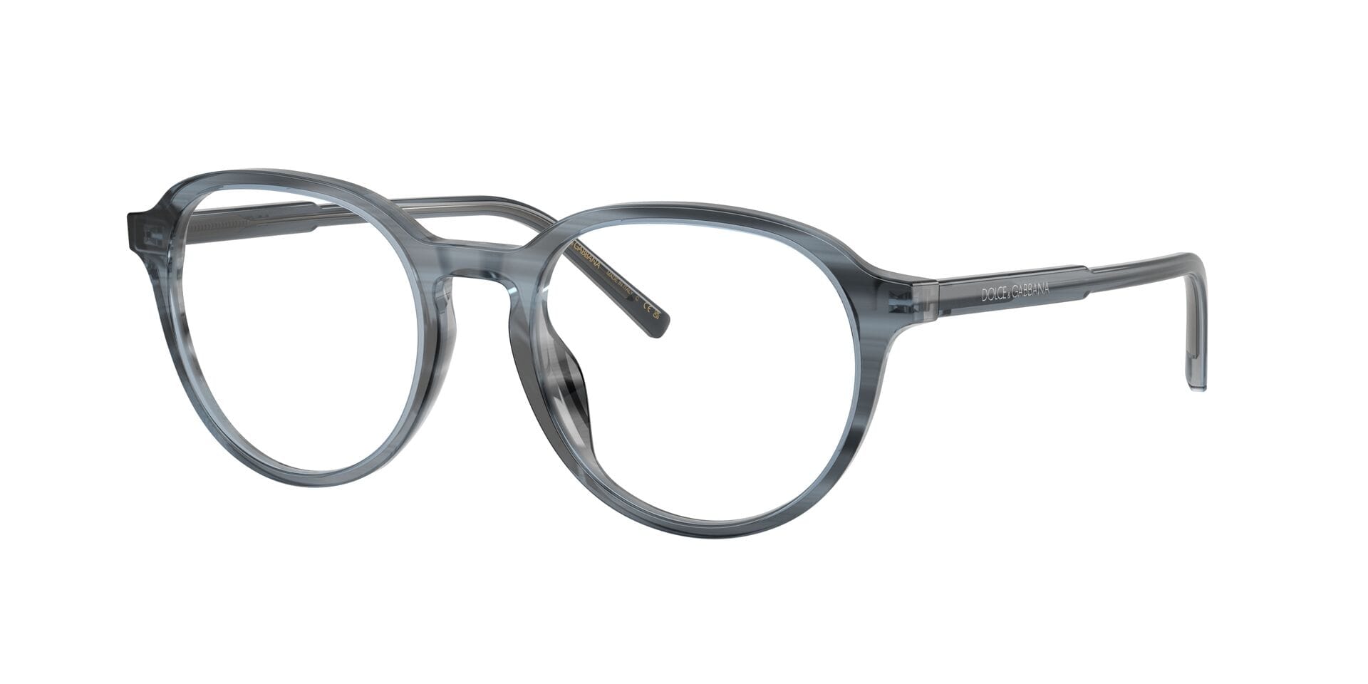 Dolce & Gabbana 0DG3444 Frame Blue Male Shell Shell Frame — Blue frame — view 3