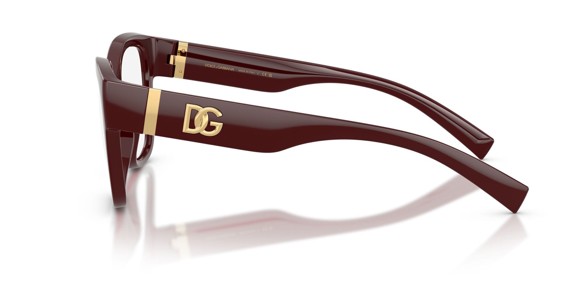 Dolce & Gabbana 0DG5115 Frame Maroon Female Shell Shell Frame — Maroon frame — view 5