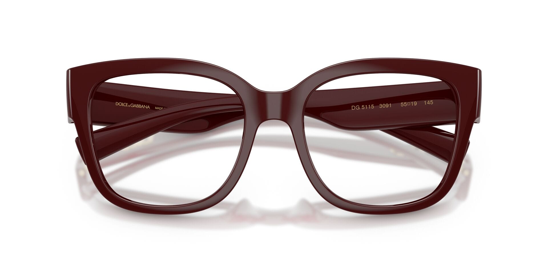Dolce & Gabbana 0DG5115 Frame Maroon Female Shell Shell Frame — Maroon frame — view 7