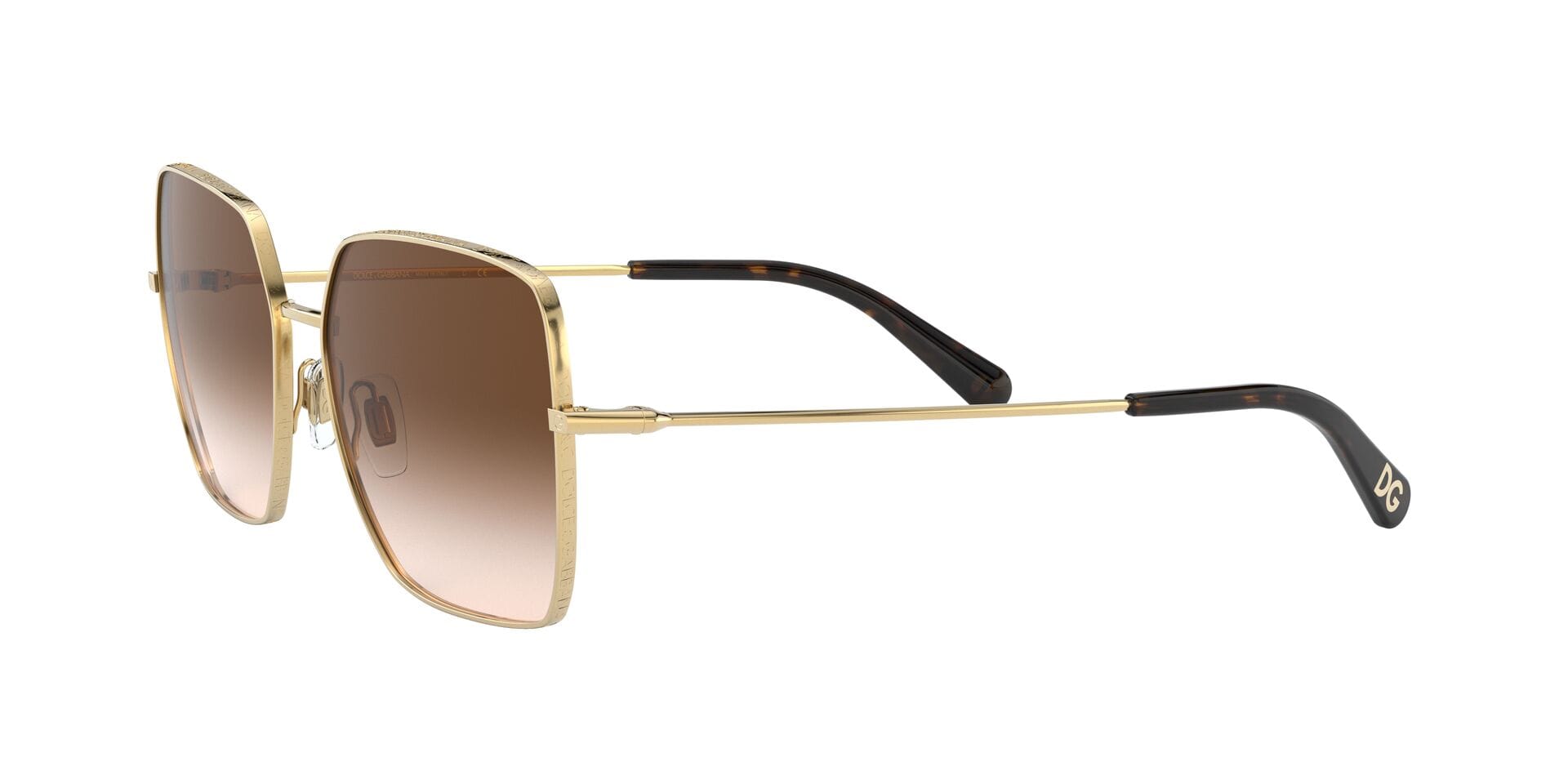 Dolce & Gabbana 0DG2242 Sunglass Gold Female Full Metal Sunglass — Gold frame — view 8