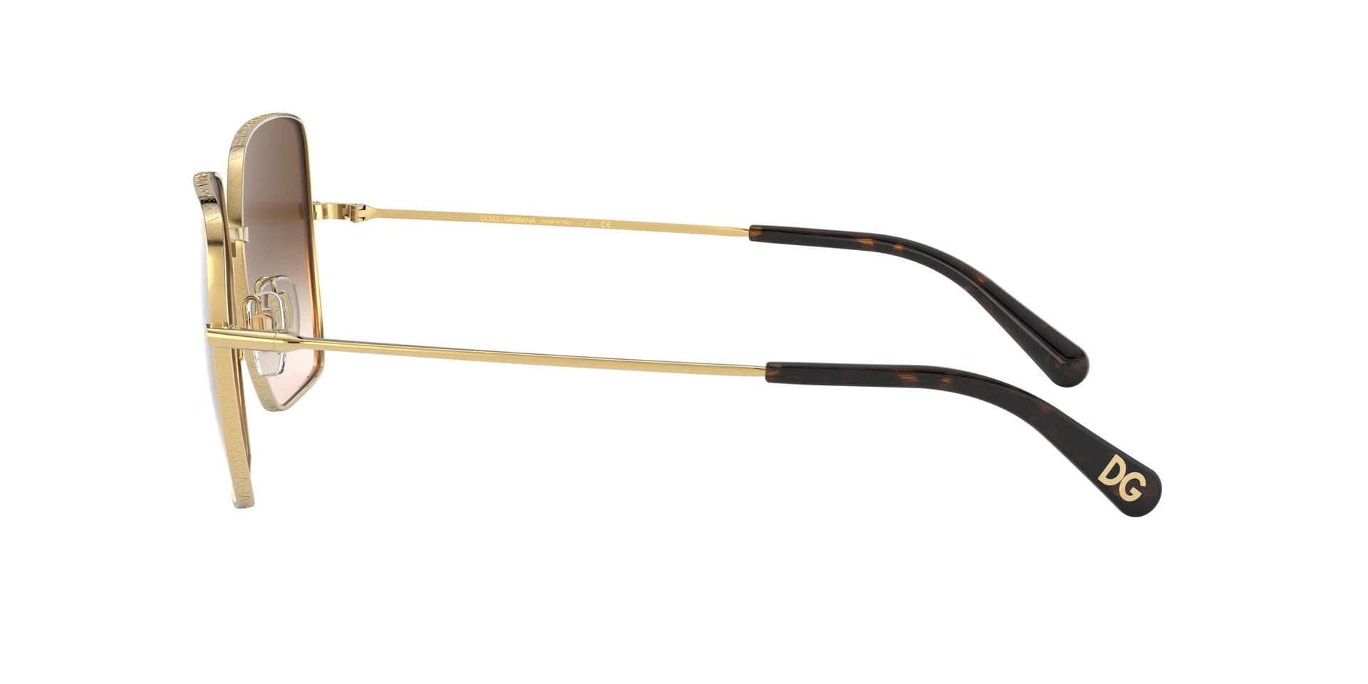 Dolce & Gabbana 0DG2242 Sunglass Gold Female Full Metal Sunglass — Gold frame — view 11