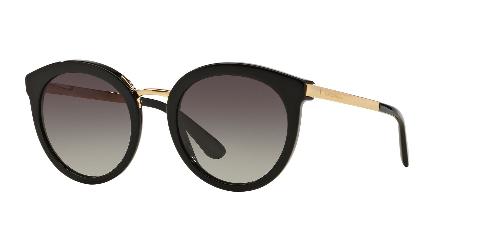 Dolce & Gabbana 0DG4268 Sunglass Black Female Full Metal Sunglass — Black frame — alternate view