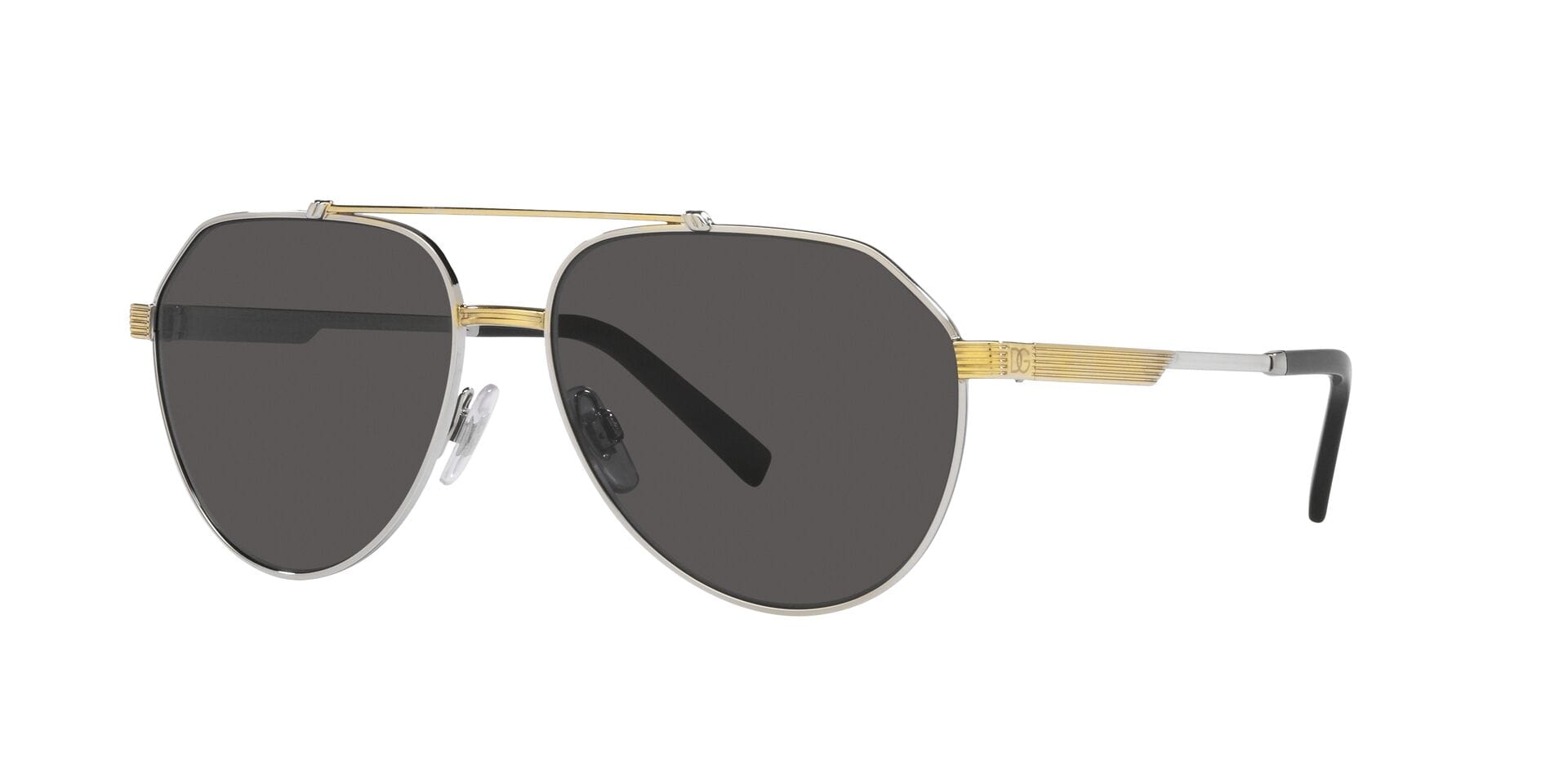 Dolce & Gabbana 0DG2288 Sunglass Silver Male Full Metal Sunglass — Silver frame — alternate view