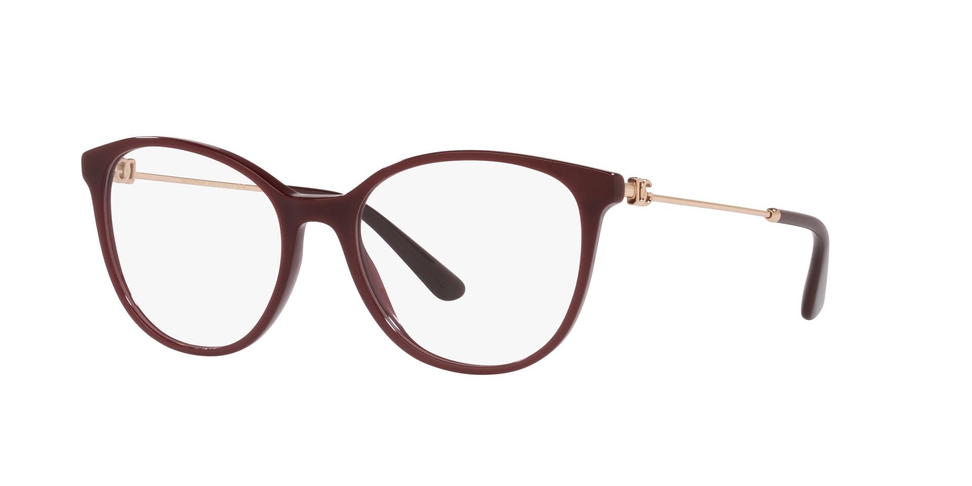 Dolce & Gabbana 0DG3363 Frame Maroon Female Full Metal Frame — Maroon frame — view 1