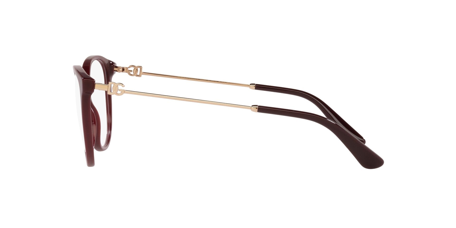 Dolce & Gabbana 0DG3363 Frame Maroon Female Full Metal Frame — Maroon frame — view 8