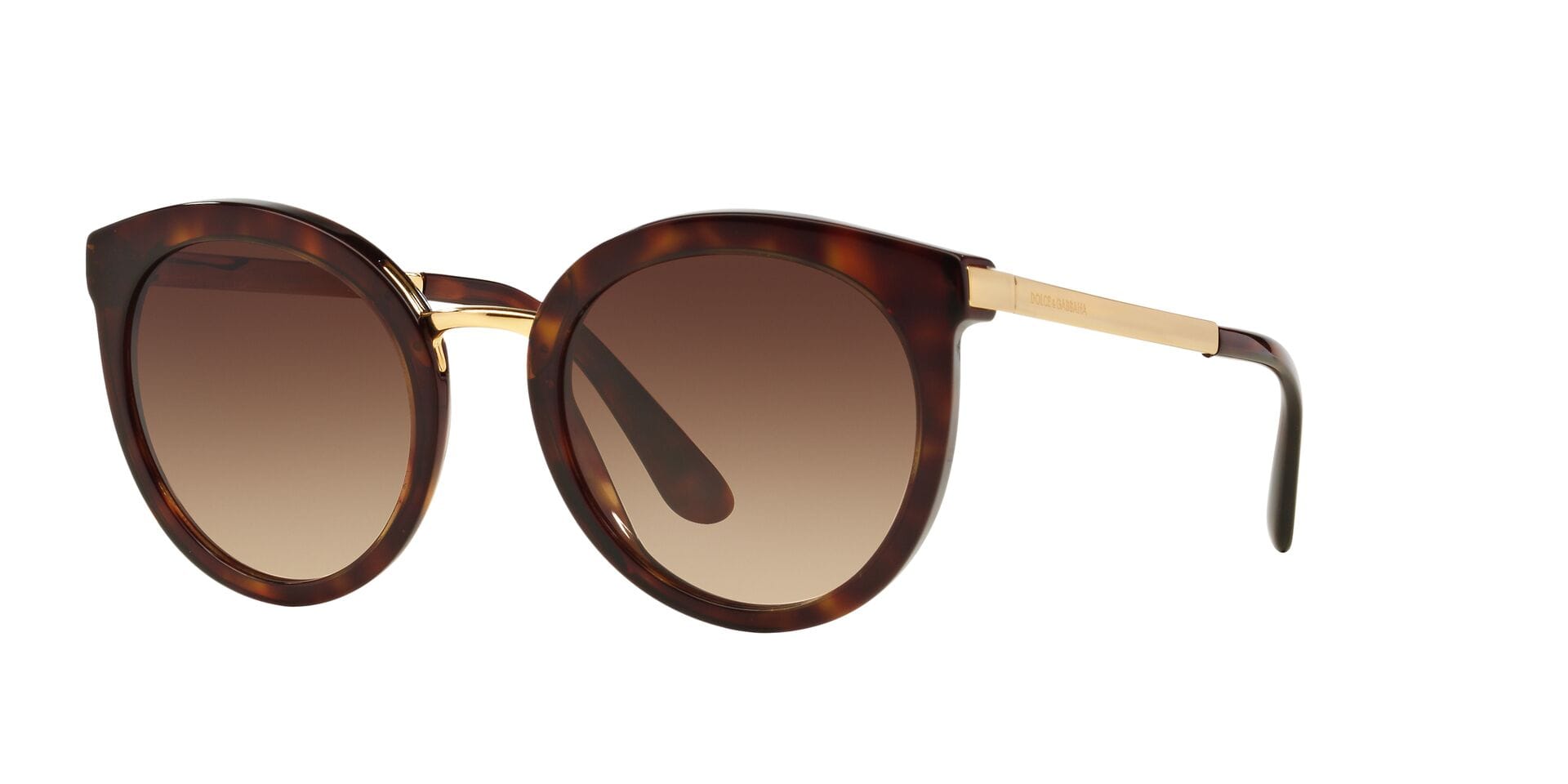 Dolce & Gabbana 0DG4268 Sunglass Havana Female Full Metal Sunglass — Havana frame — view 1
