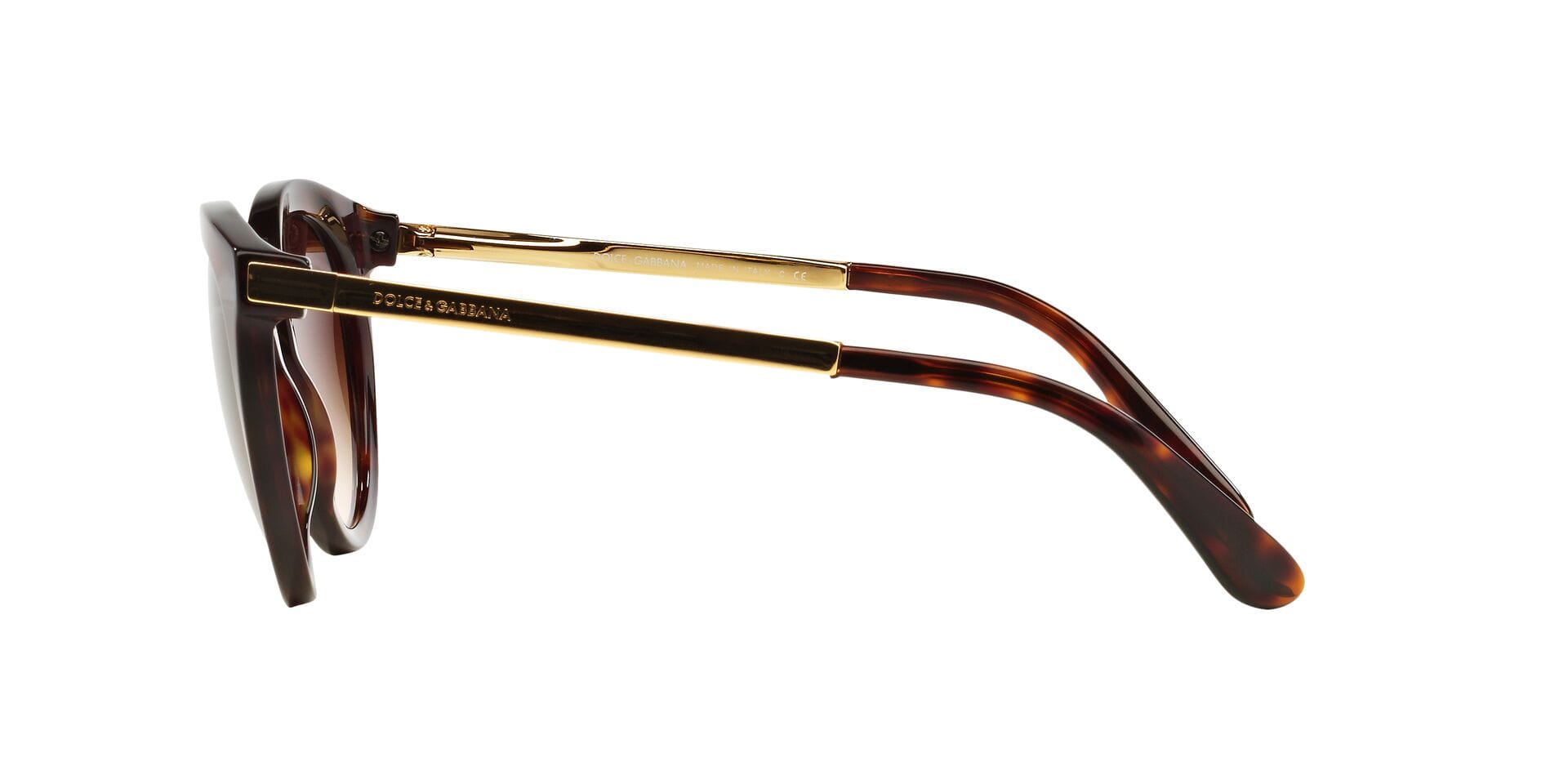 Dolce & Gabbana 0DG4268 Sunglass Havana Female Full Metal Sunglass — Havana frame — view 8